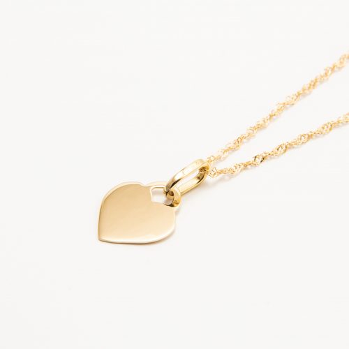 Ciondolo Cuore Oro Pieno 18kt