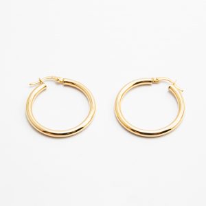 Orecchini a Cerchio Oro18kt cm 3,2