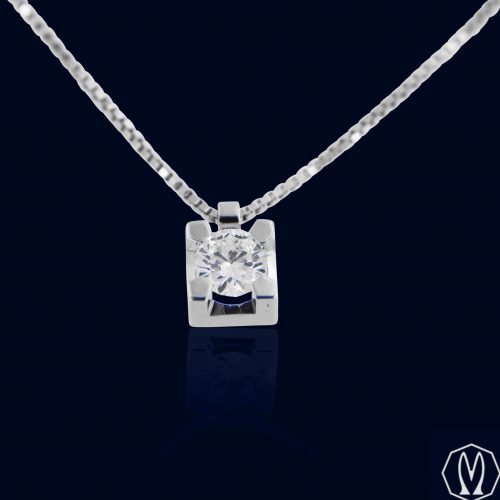 Girocollo Diamante Ct 0.18 Oro18kt