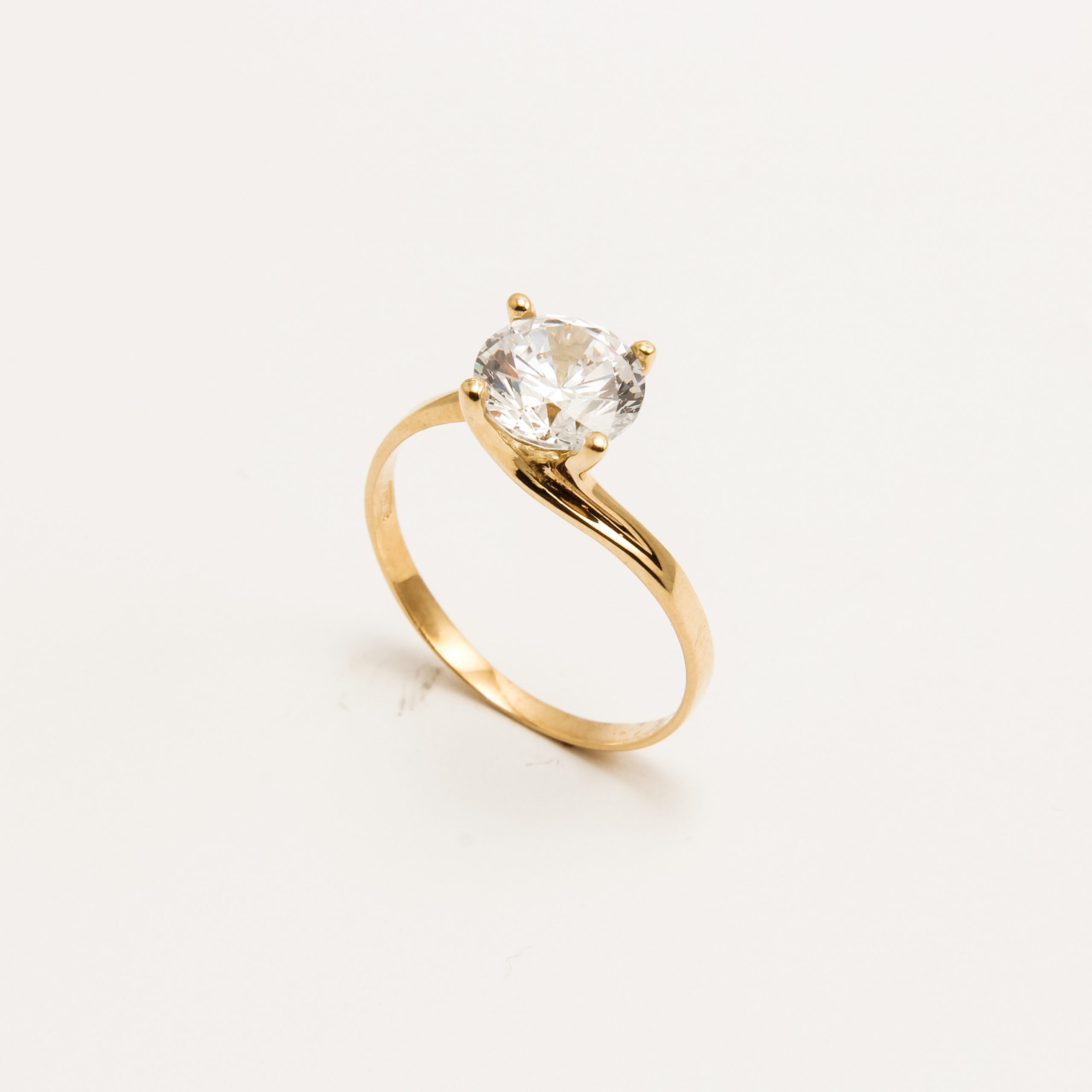 Solitario Zircone Oro 18kt