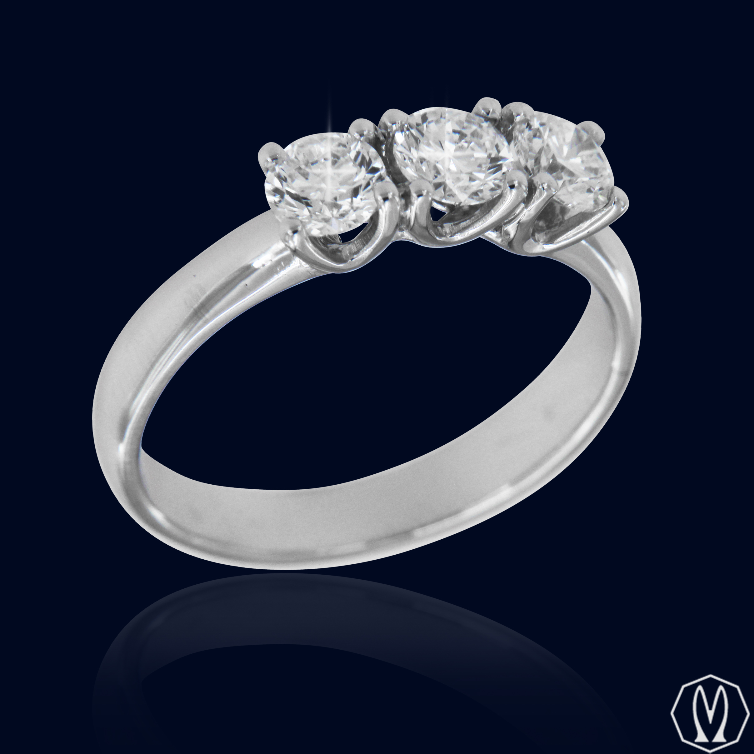 Trilogy Diamanti ct 0.93 Oro18kt