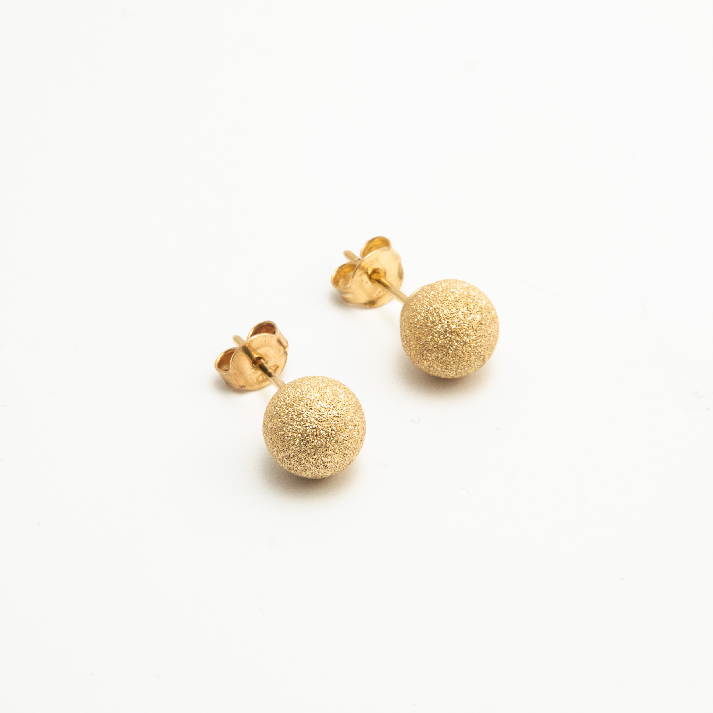 Orecchini Sfera Puntinata 18kt Ø 8