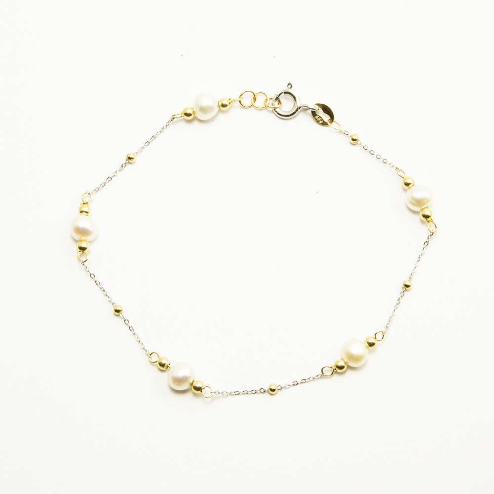 Bracciale Da Donna In Oro 18k, Perle E Diamanti, Mikiko. Collezione GOLAY. Codice - Foto 13