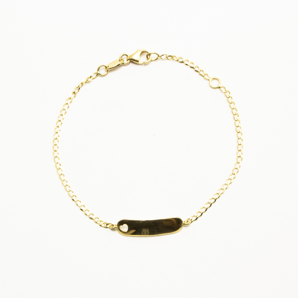 Bracciale Targa Bimbo/a Oro 18kt