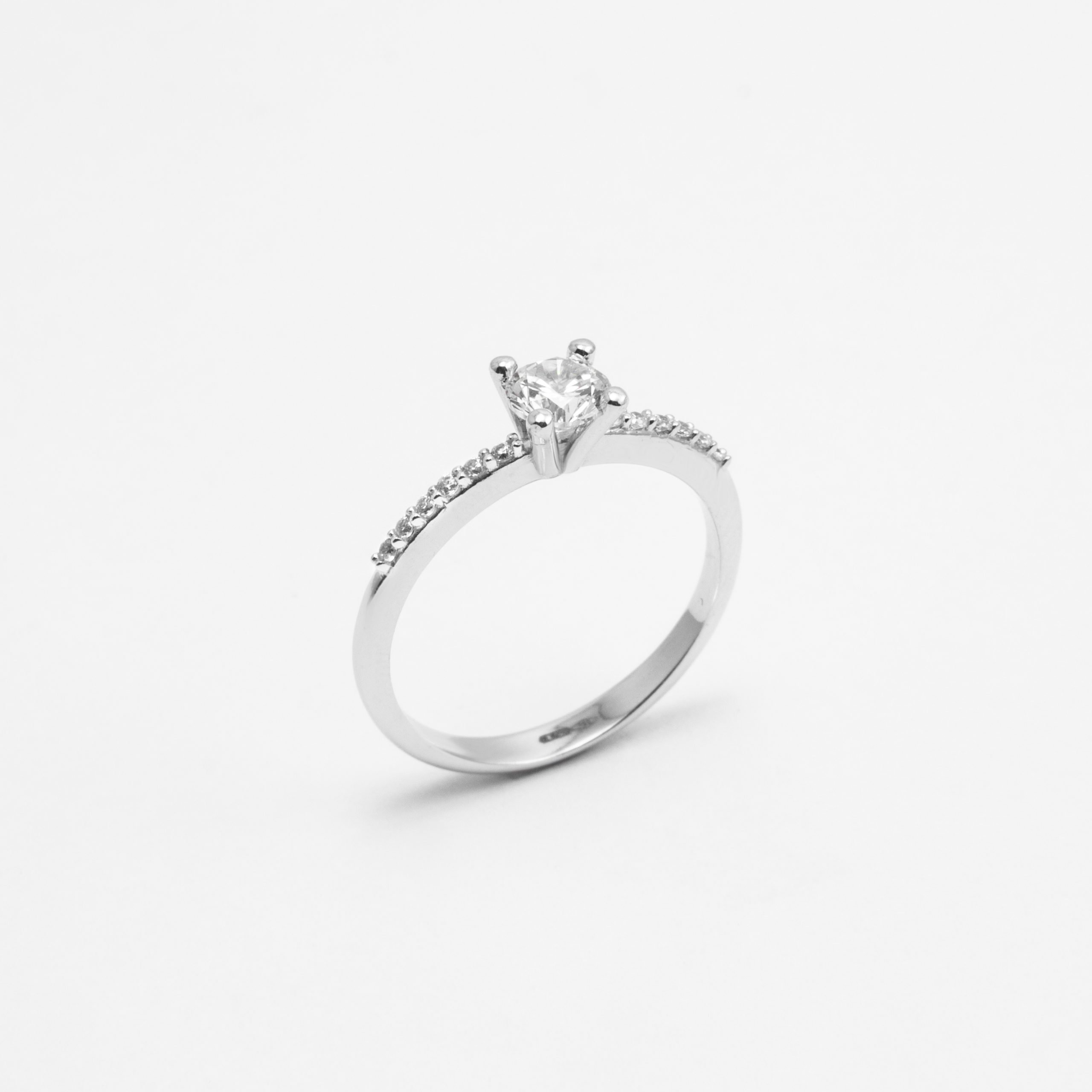 Anello Solitario Oro 18Kt