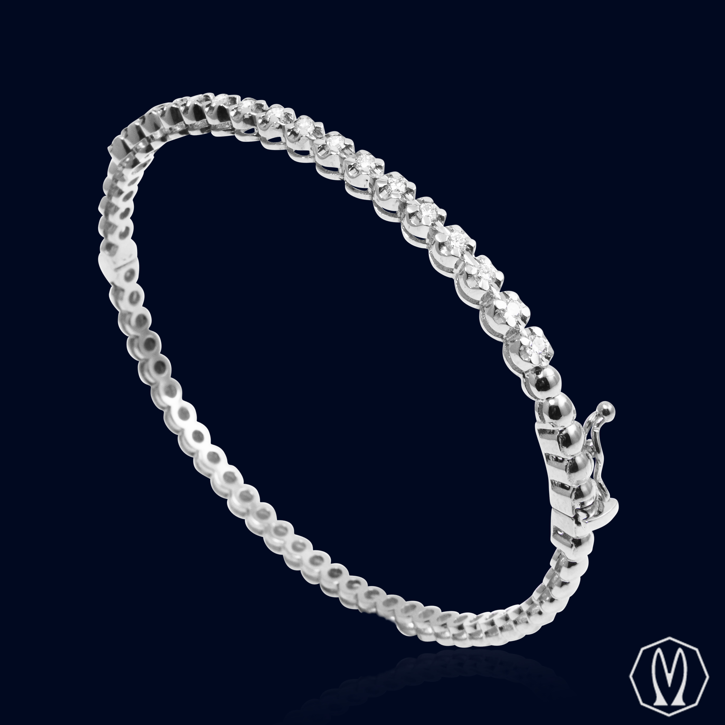 Bracciale Rigido Diamanti Oro 18kt