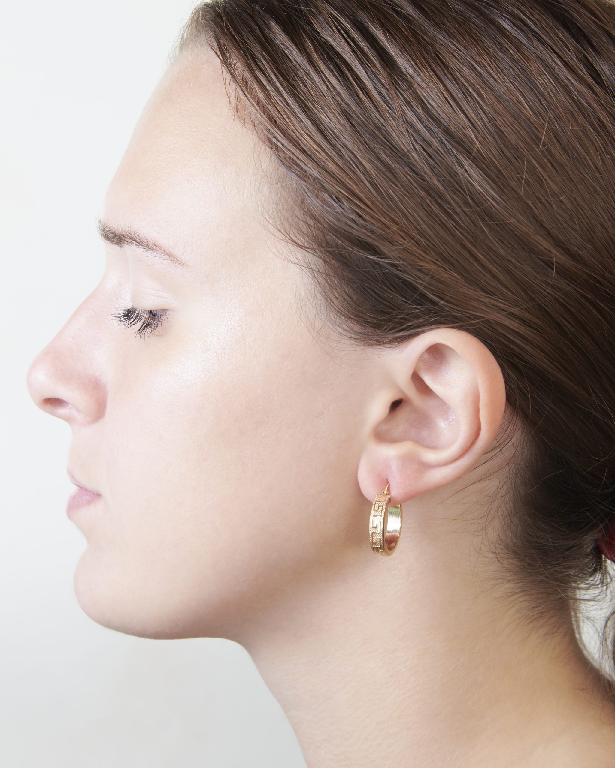 Orecchini Creoli 25mm - 35mm Anelli In Rame Placcati Oro 18k Set Di 4 Unità - Italia - Foto 2