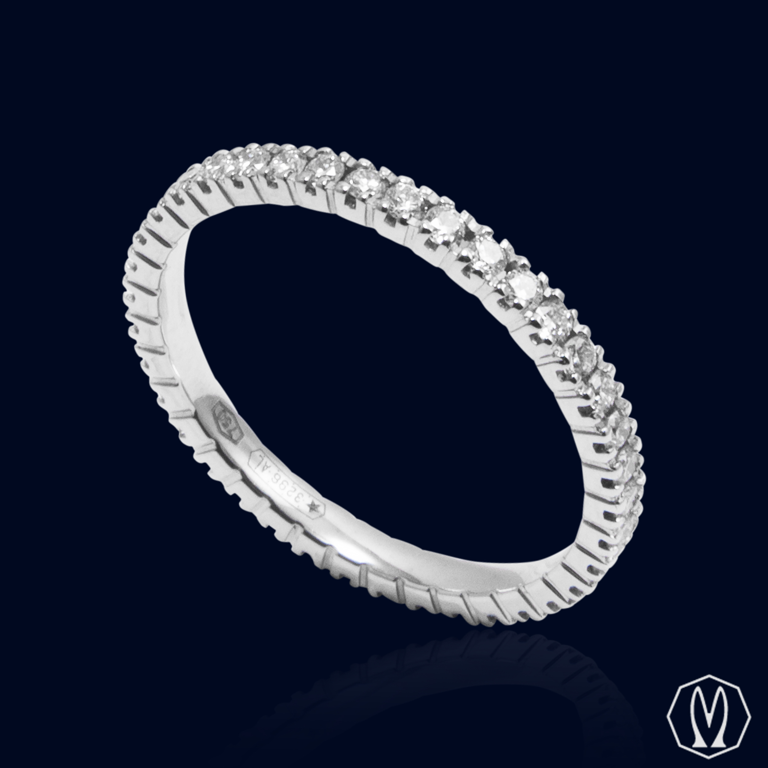 Eternity Diamanti e Oro18kt ct 0,38