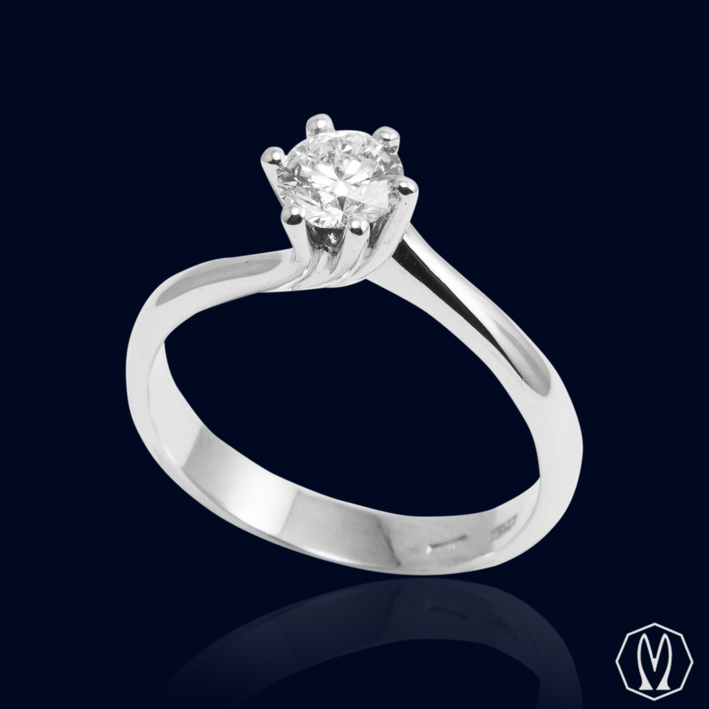 Solitario Diamante GIA Ct Gioielleria Marchi Carlo