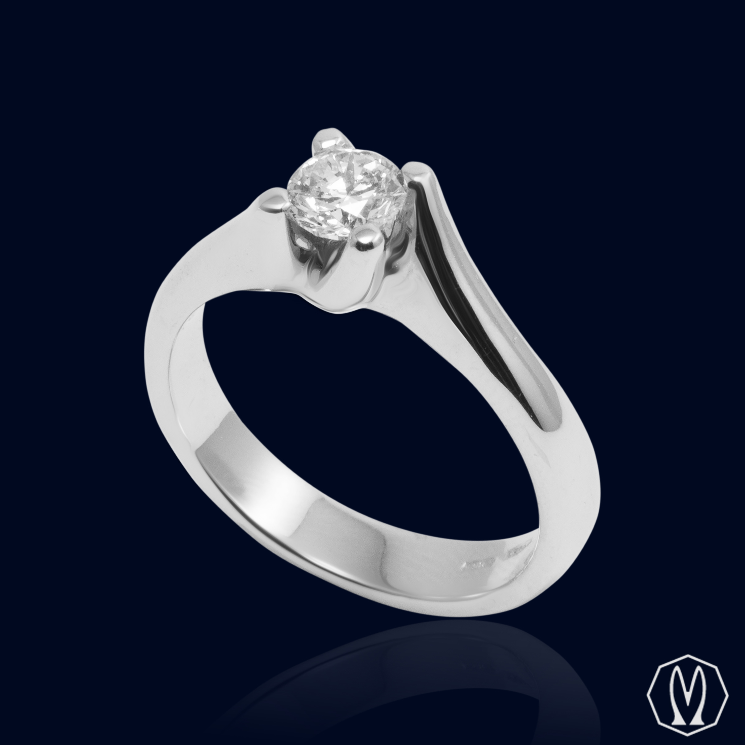 Solitario Diamante GIA Ct 0.64