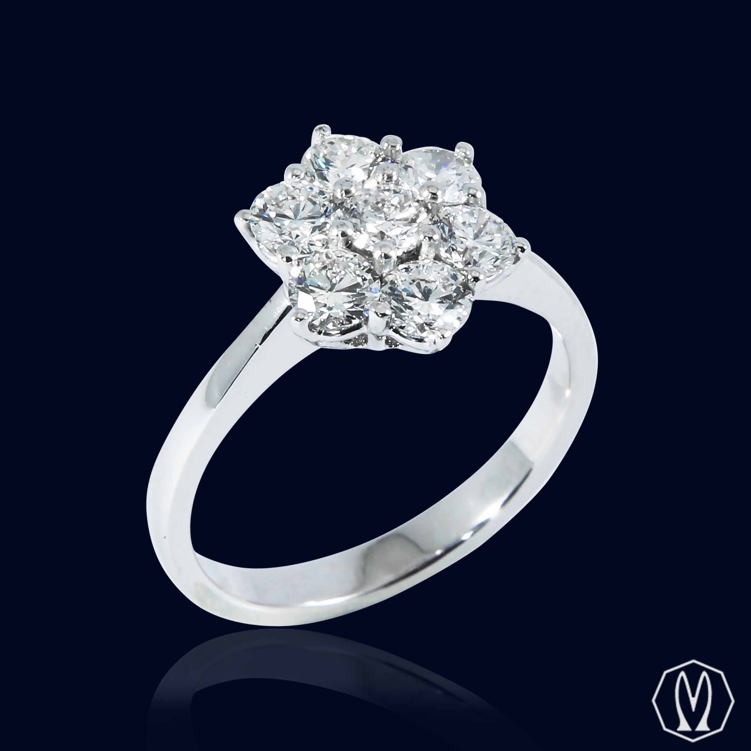 Anello Stella Oro 18kt e Diamanti