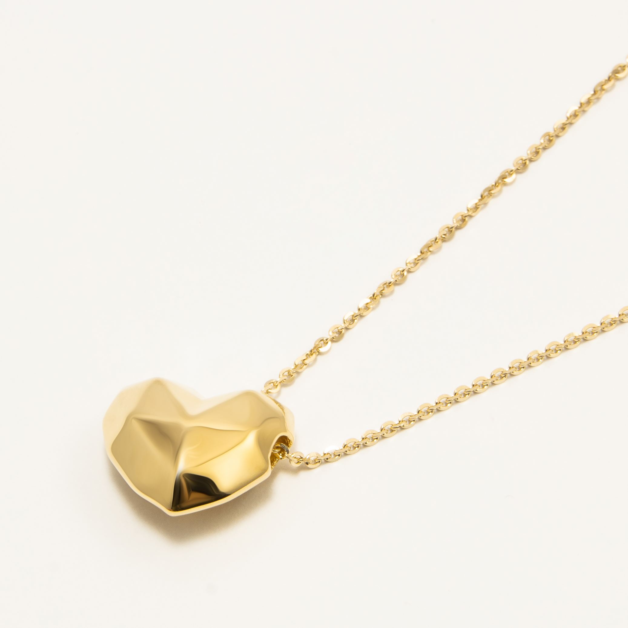 Girocollo Grande Cuore Oro 18kt