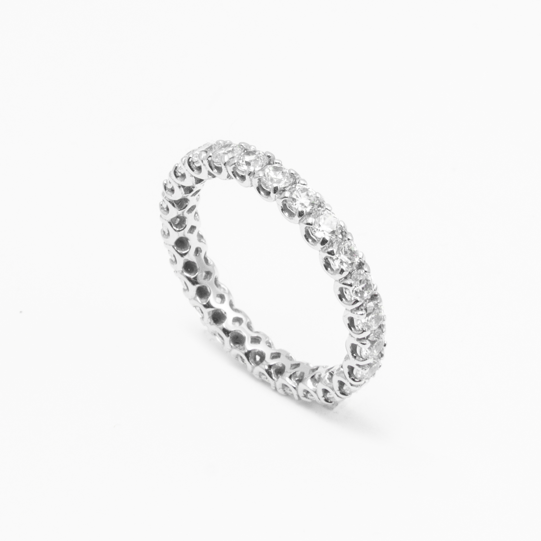 Anello Eternity Oro18kt e Zirconi