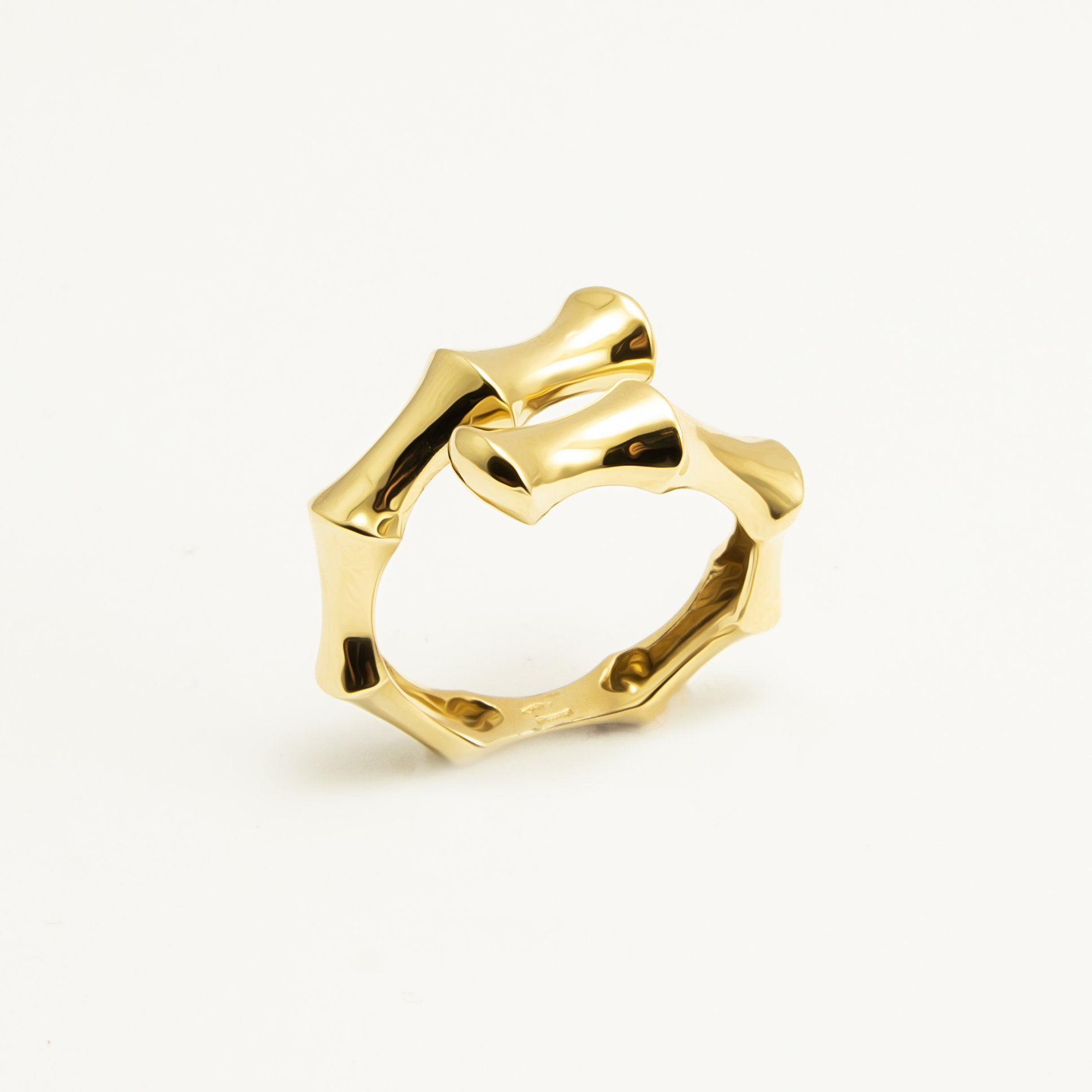 Anello Contrariè Bambù Oro18kt - Gioielleria Marchi Carlo