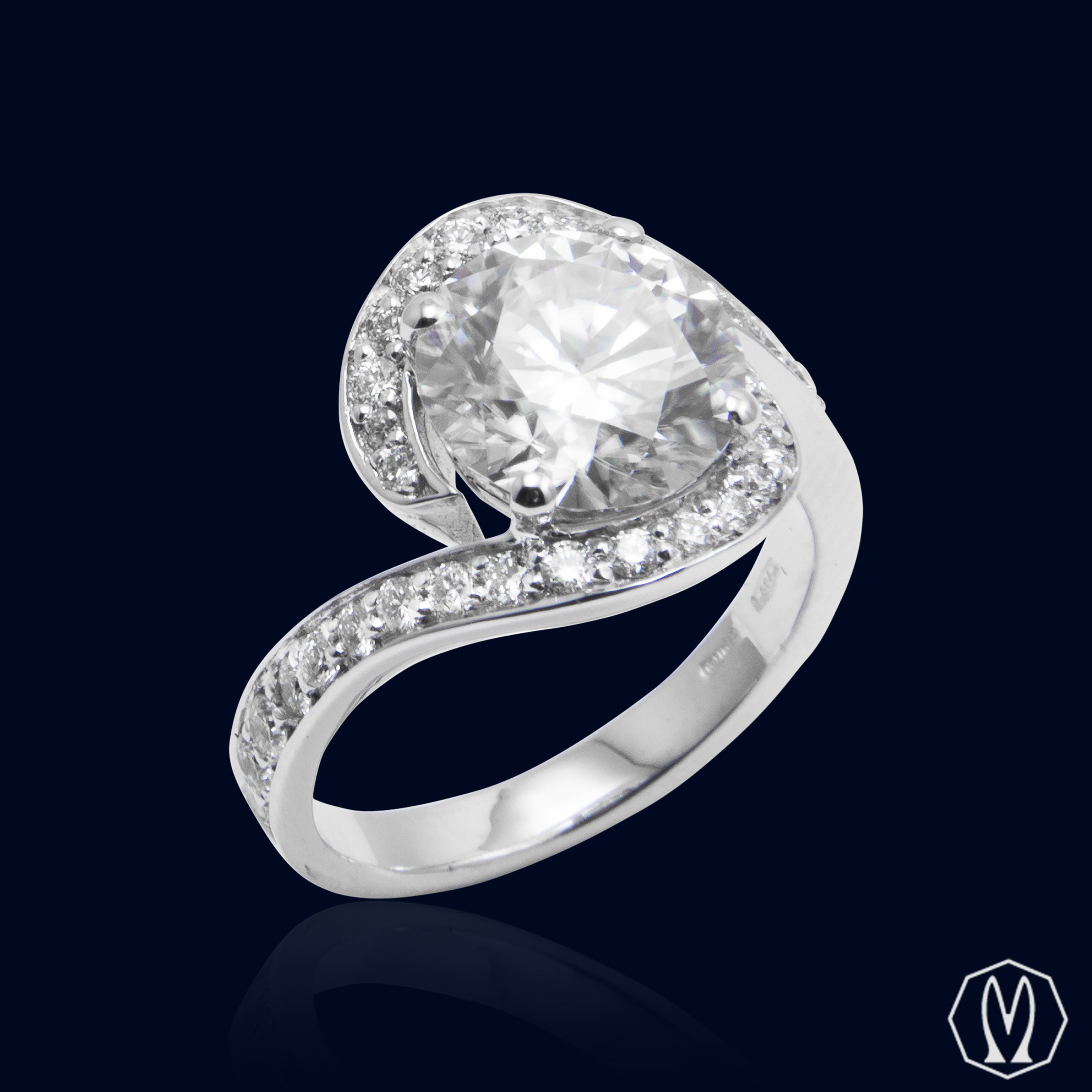 Anello Diamanti Naturali e Lab Grown Oro18kt
