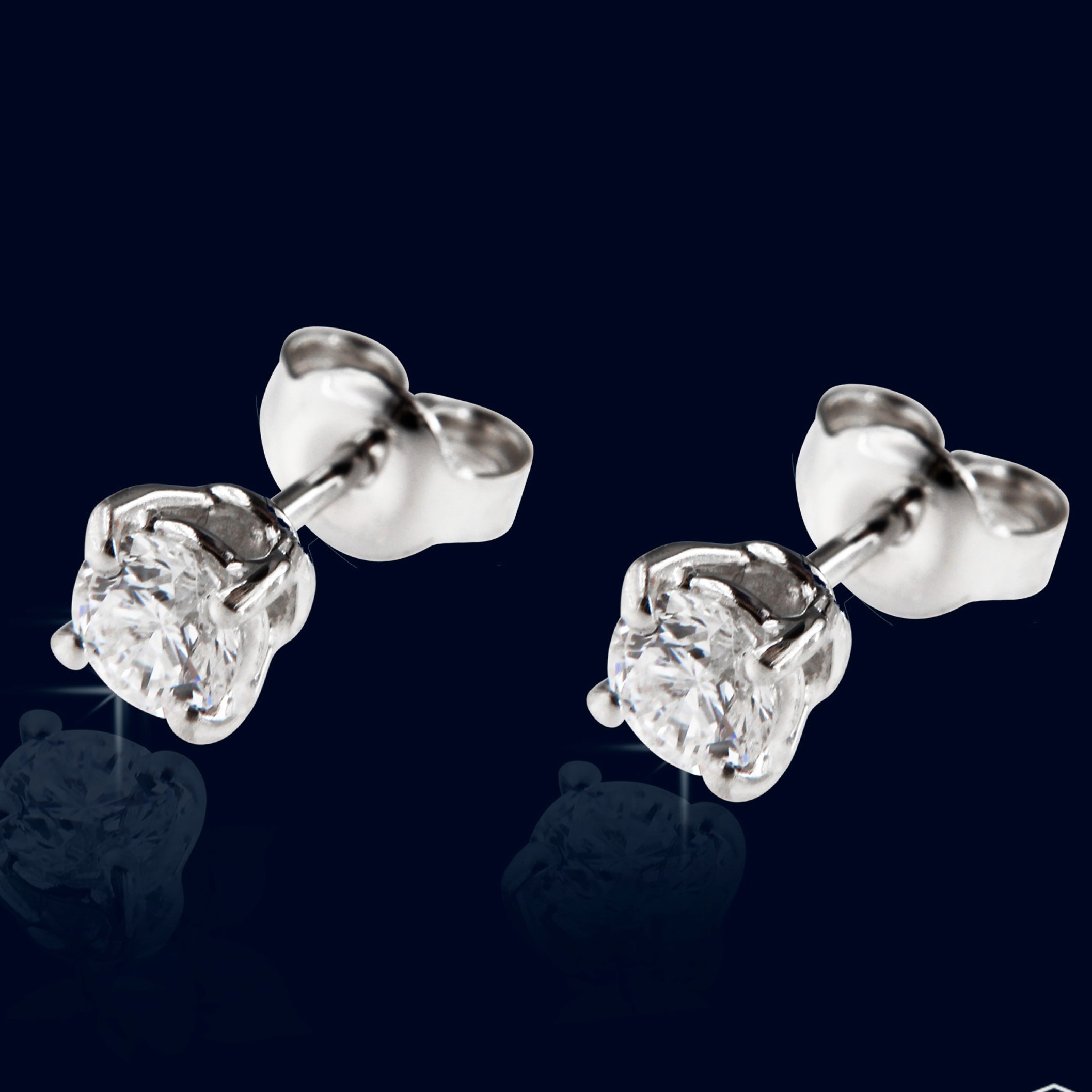 Orecchini Diamanti Green ct 2,00 Oro18kt