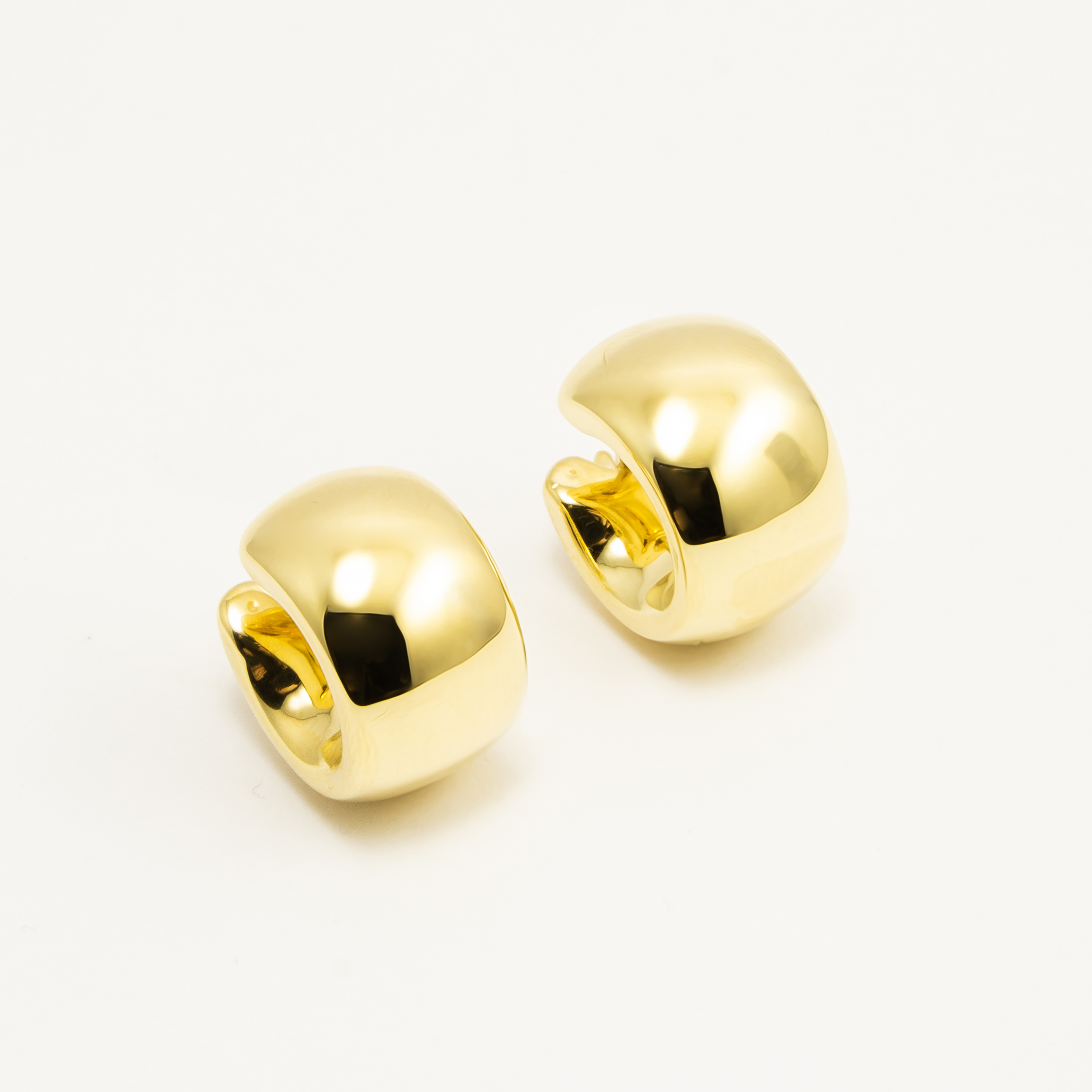 Orecchini Fascia Larga Oro 18Kt