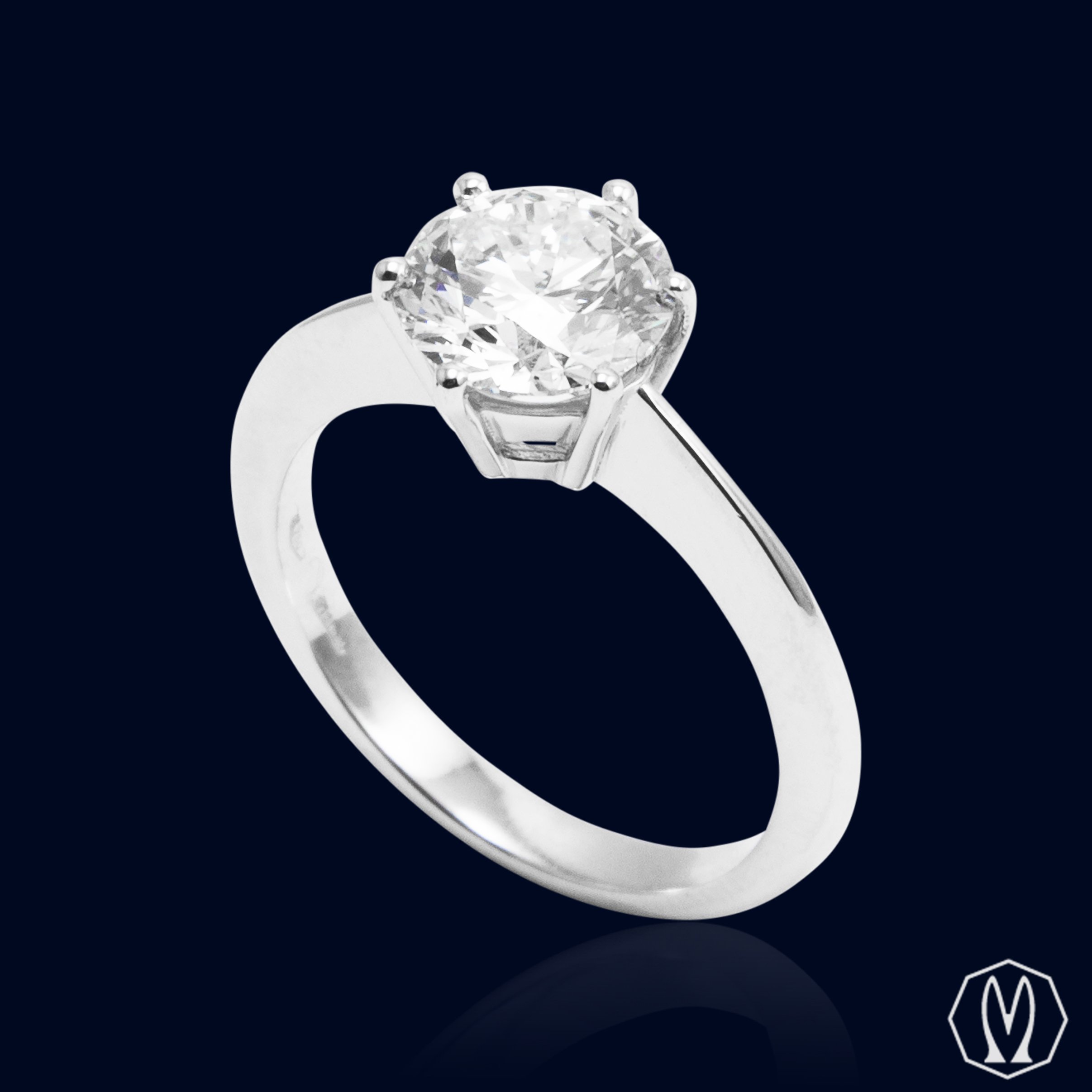 Solitario Diamante GIA Ct 1,28