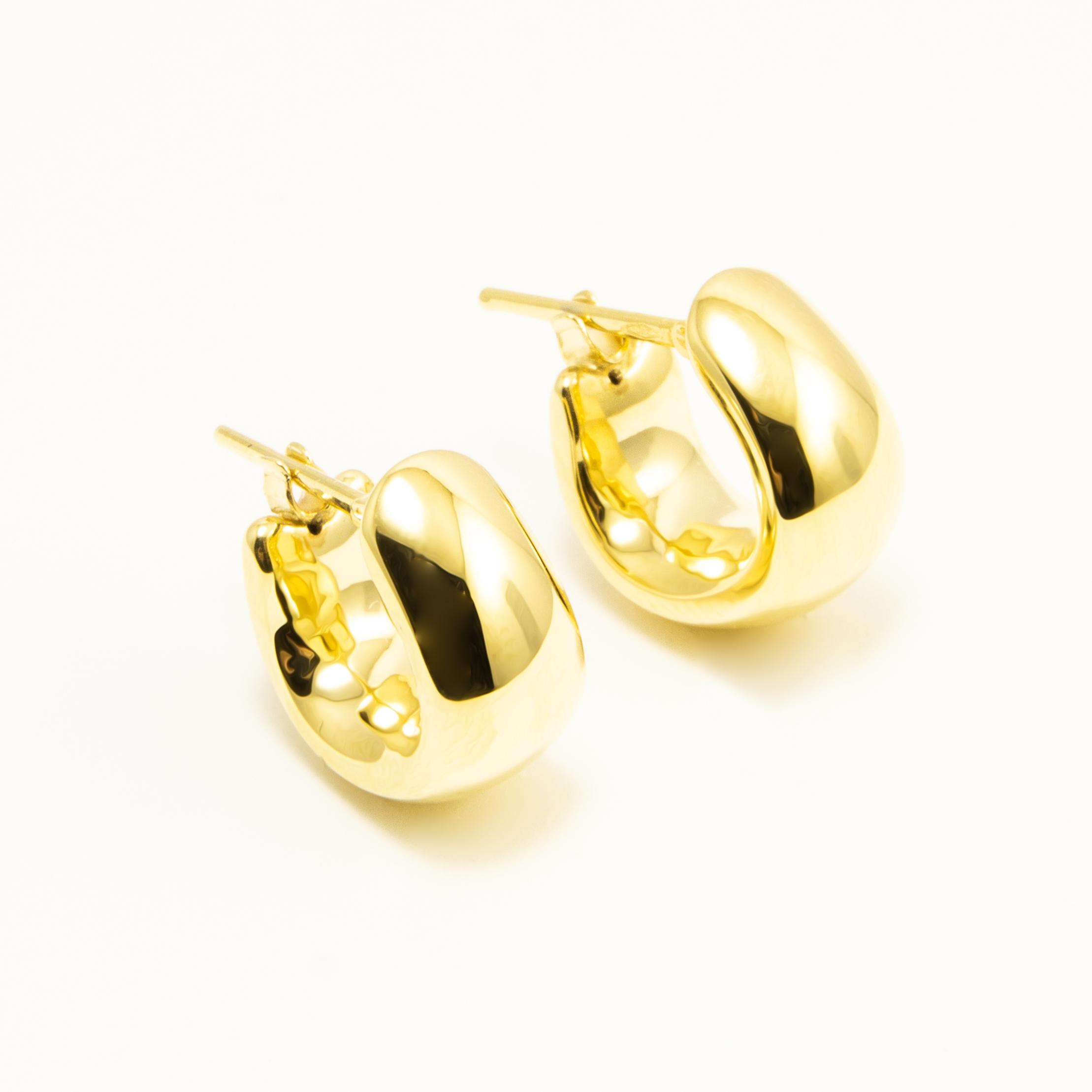 Orecchini Fascia Larga in Oro18Kt