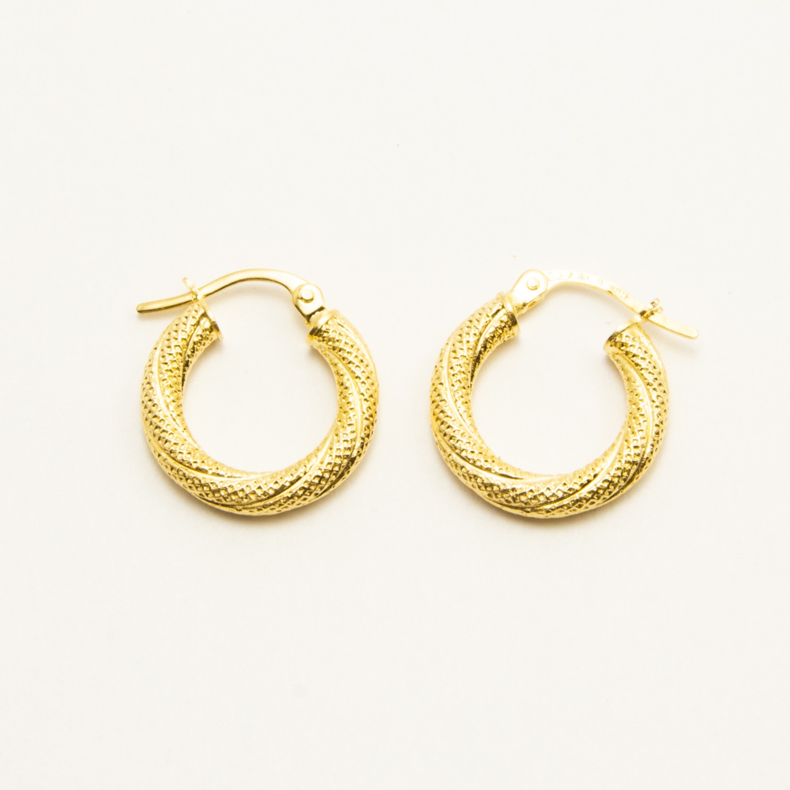 Orecchini Cerchio Puntinati Oro18Kt