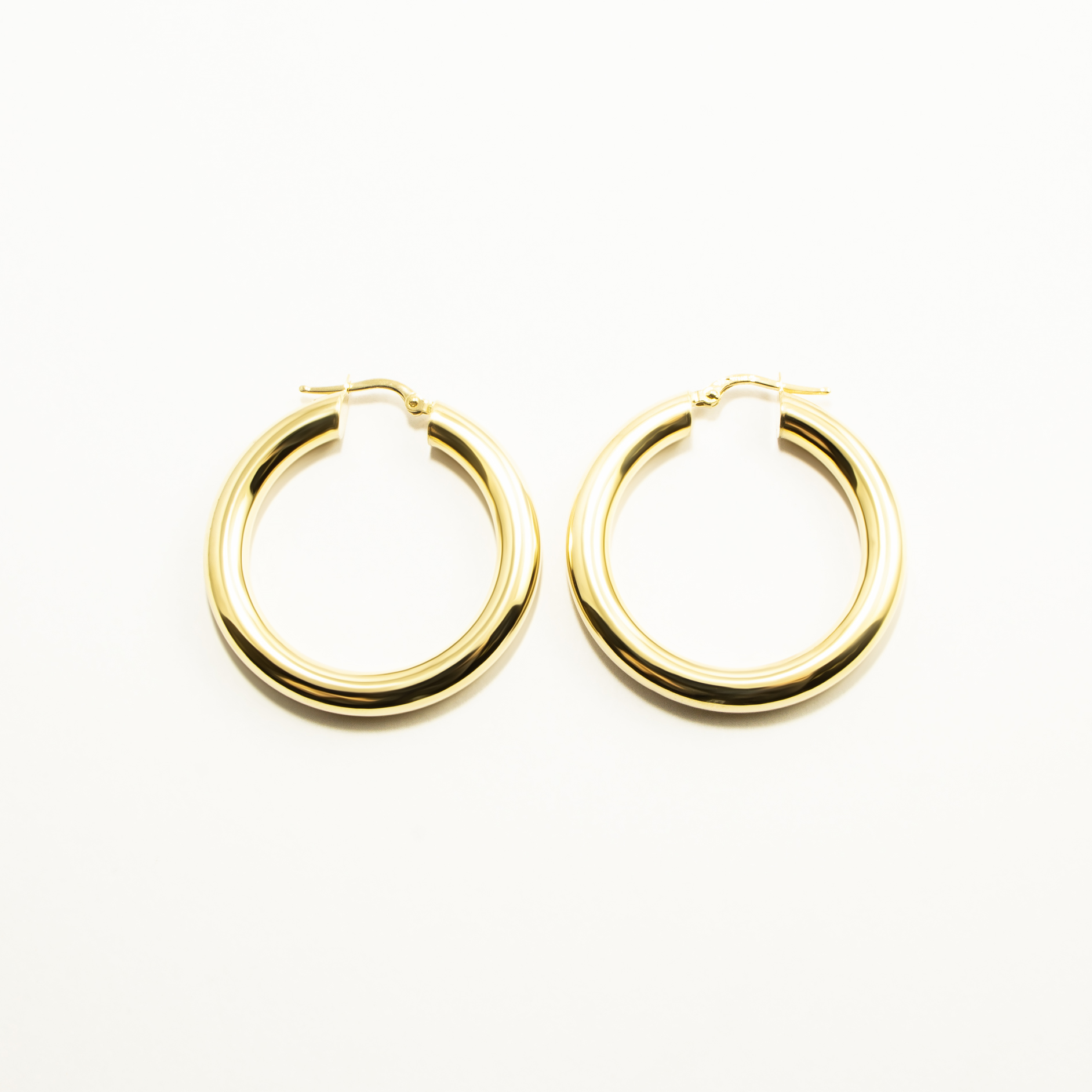 Corposi Orecchini a Cerchio Oro18Kt