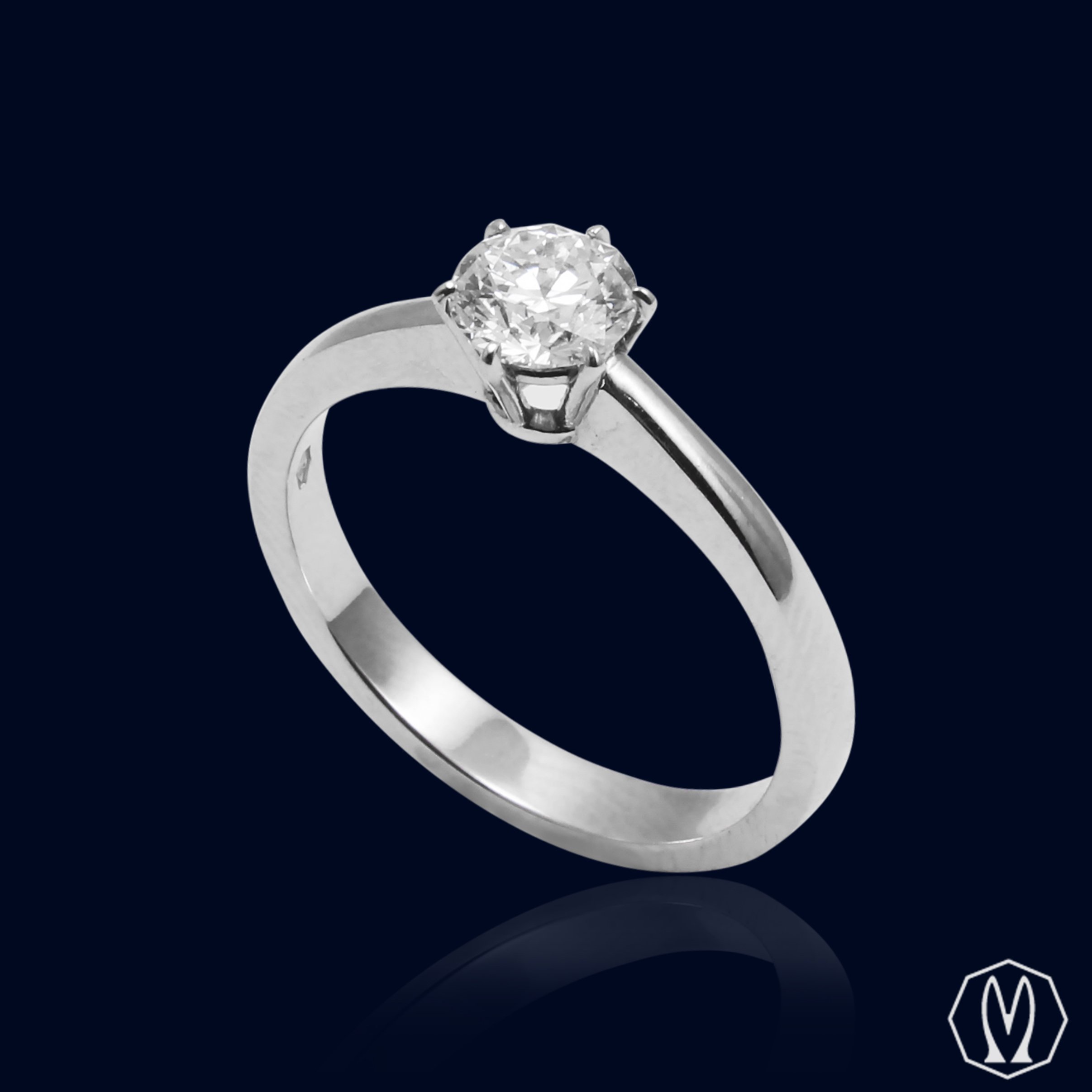 Solitario Diamante ct 0,62 certificato GIA