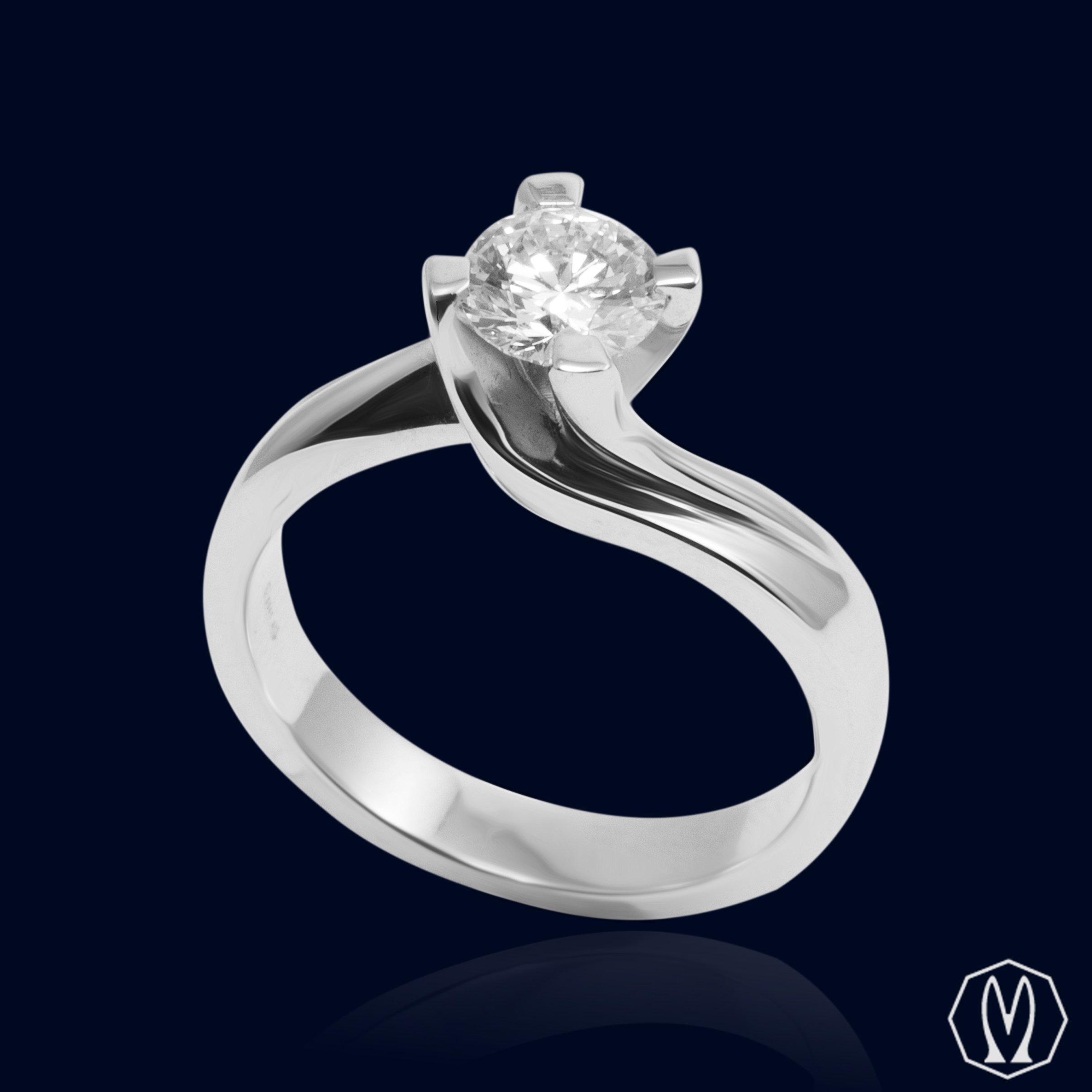 Solitario Diamante ct 0.50 certificato GIA