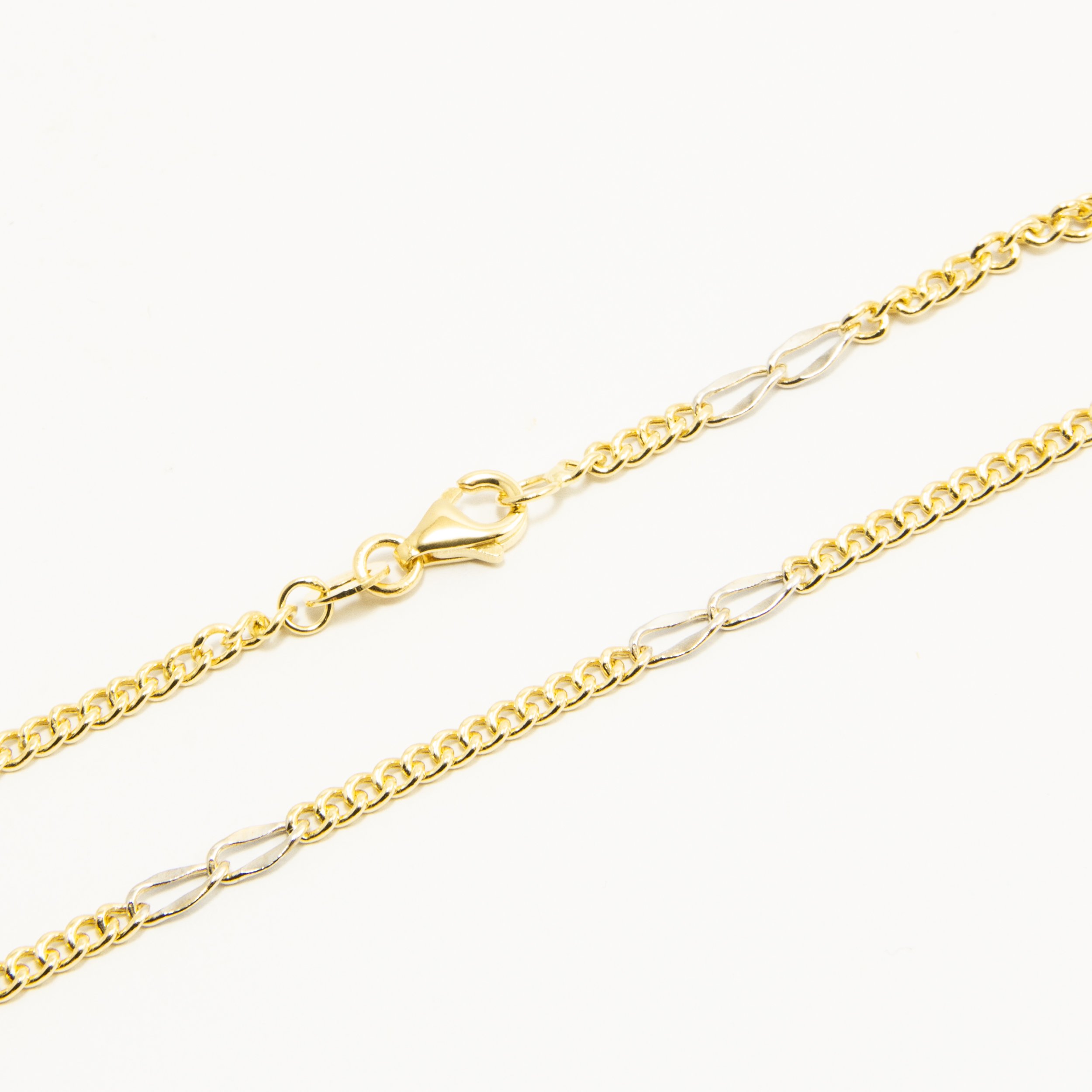 EDELIND Bracciale modello Bizantina in oro giallo Uomo, 8 carati 333, largh. 1.8 mm, p. 3.5 g, lungh. 17 cm, con chiusura ad aragosta, marchio di garanzia made in Germany