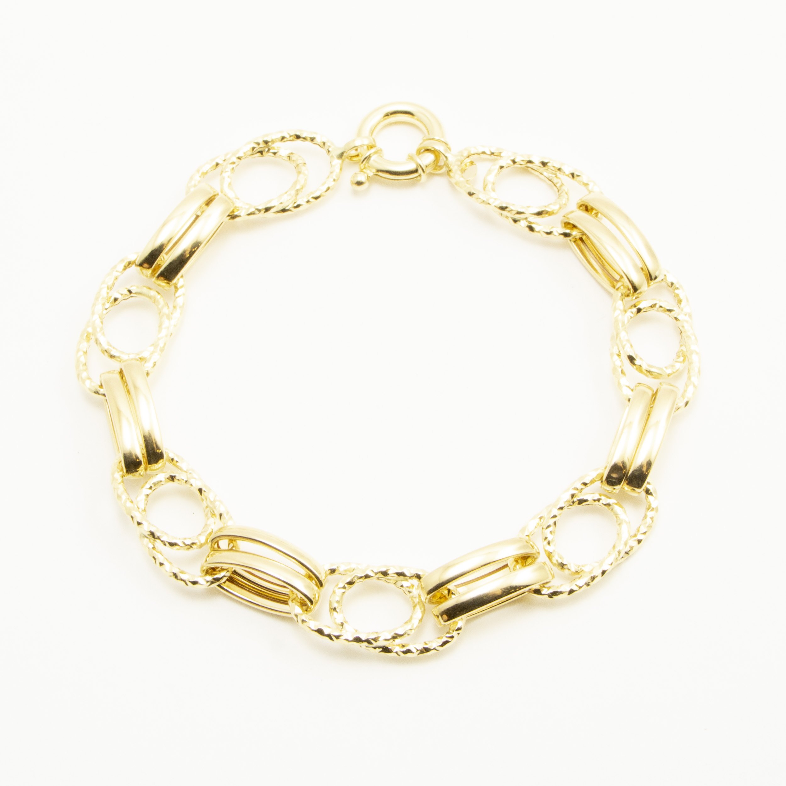 Bracciale Doppi Anelli Oro18Kt