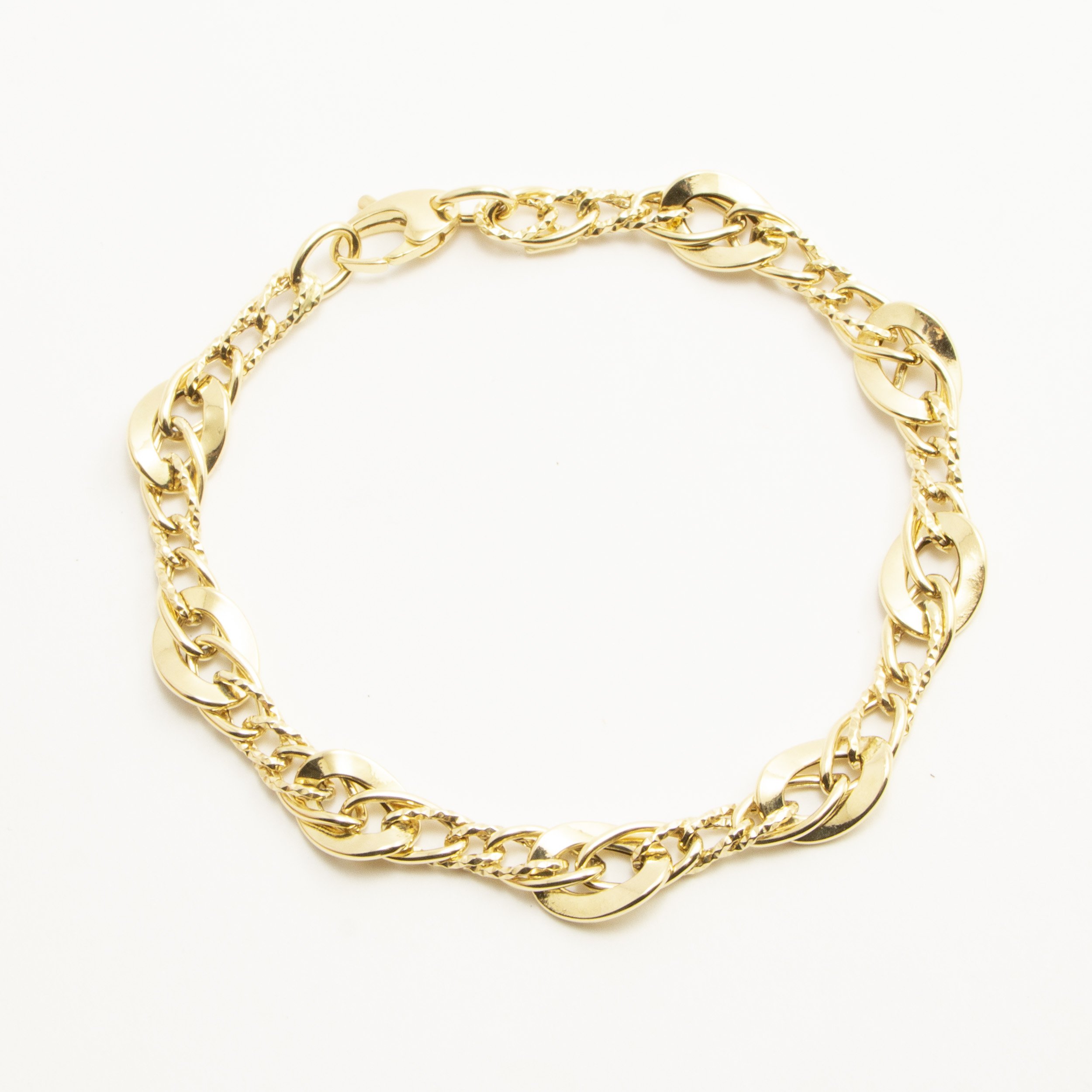 Bracciale Anelli Sinuosi Oro18Kt
