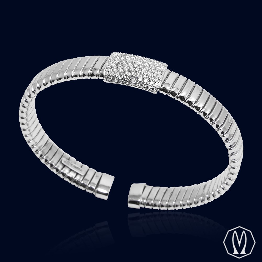 Bracciale Flessibile Diamanti e Oro18kt