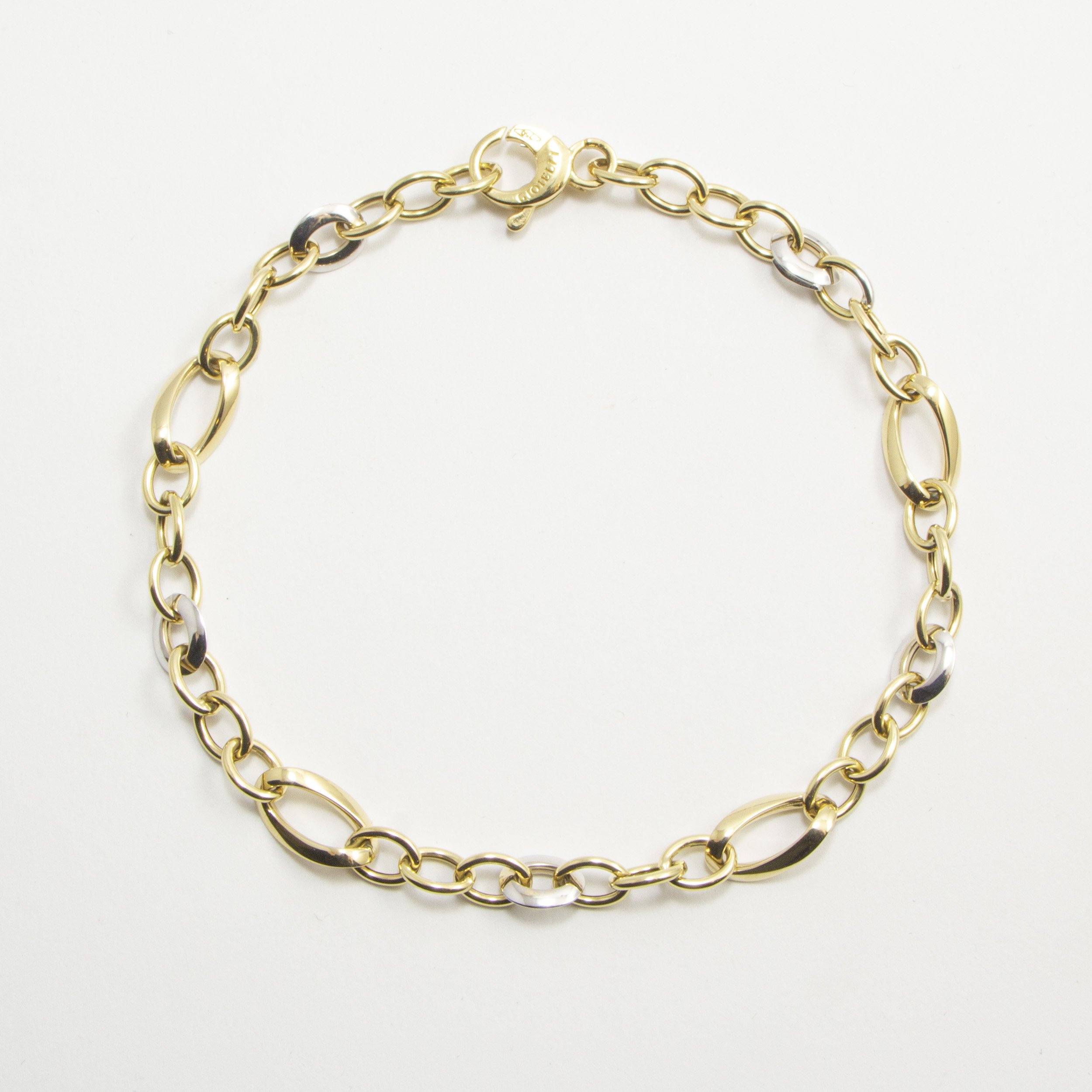 Bracciale in Oro18Kt Bicolore
