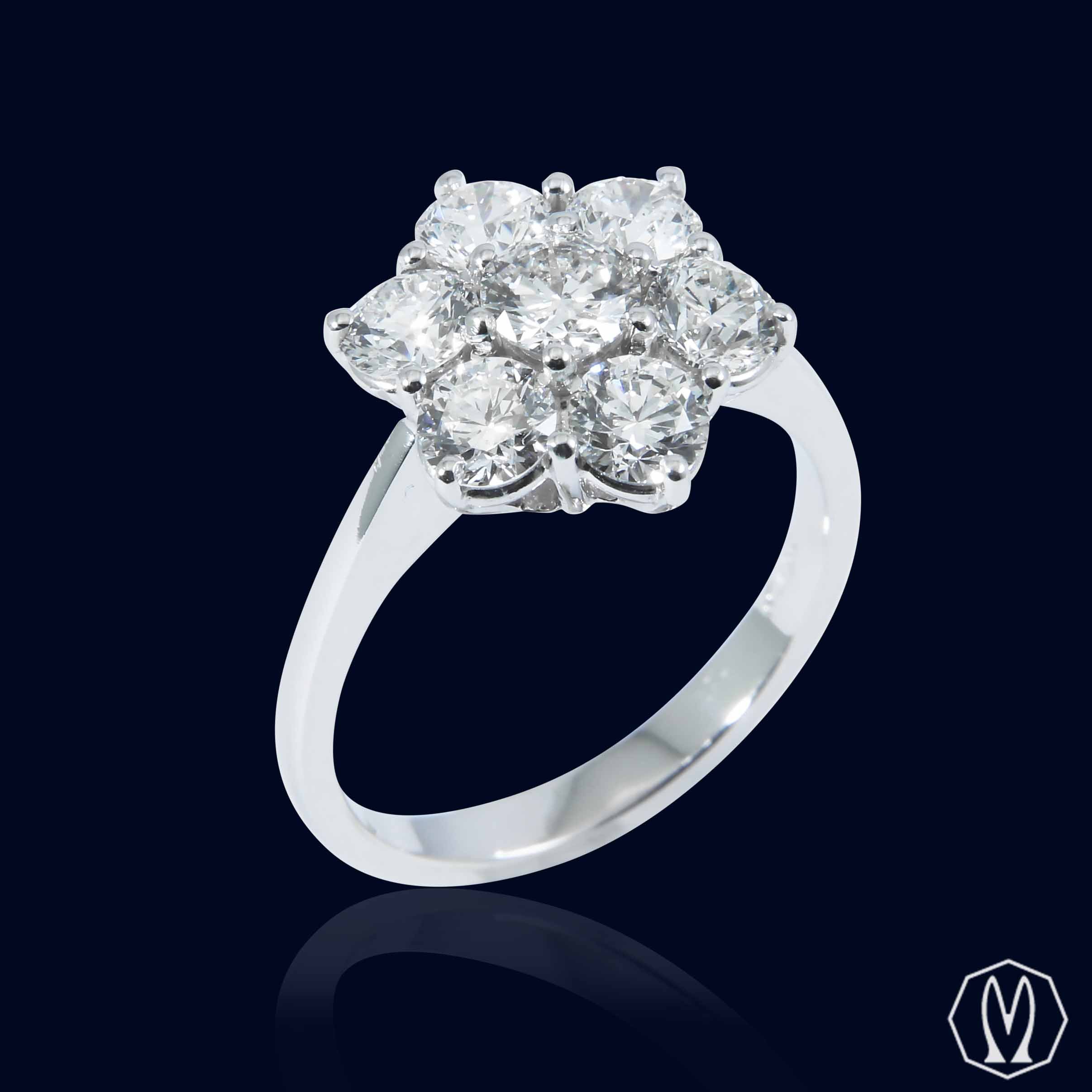 Anello Stella Oro 18kt e Diamanti
