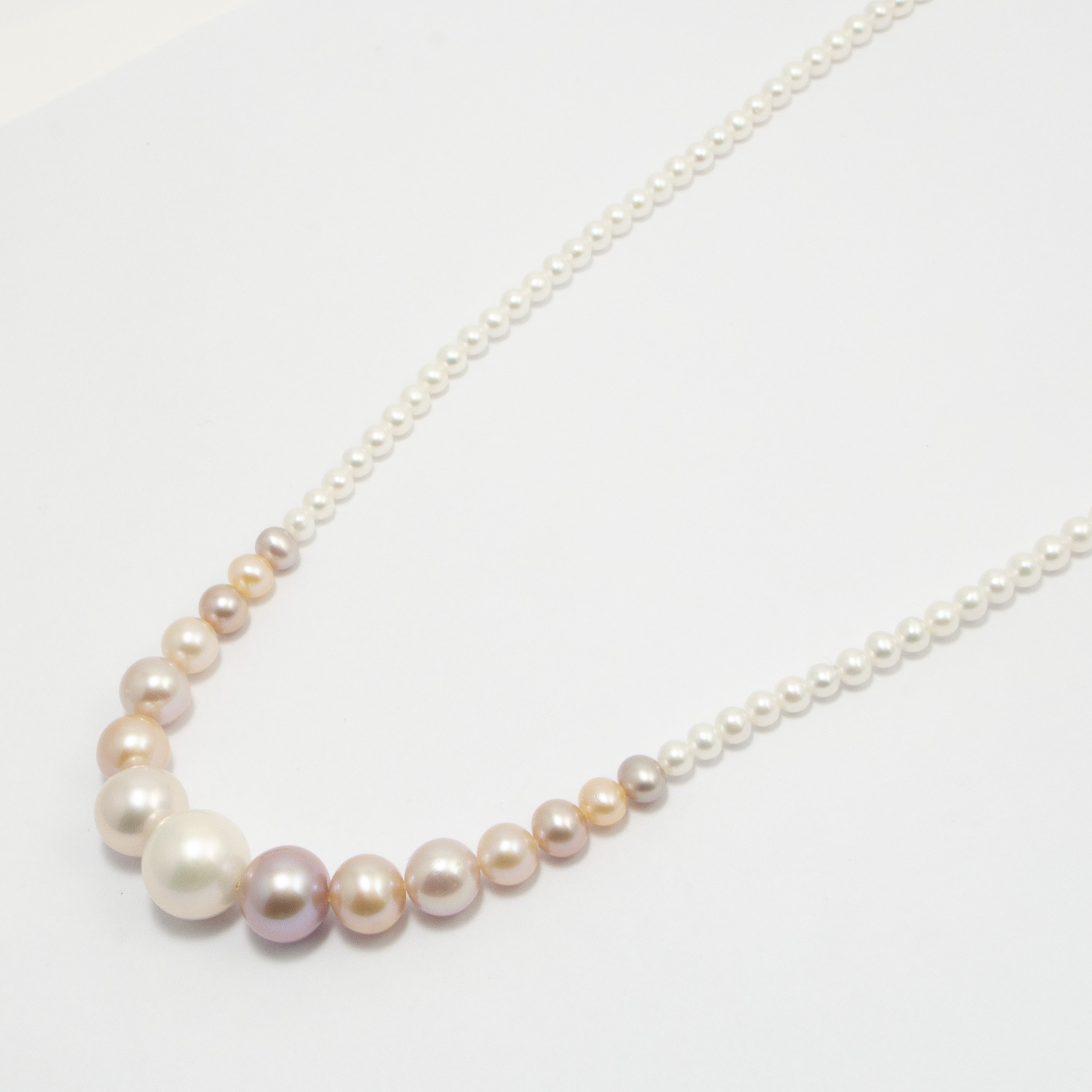 Gircollo Perle Sfumate e Argento 925‰
