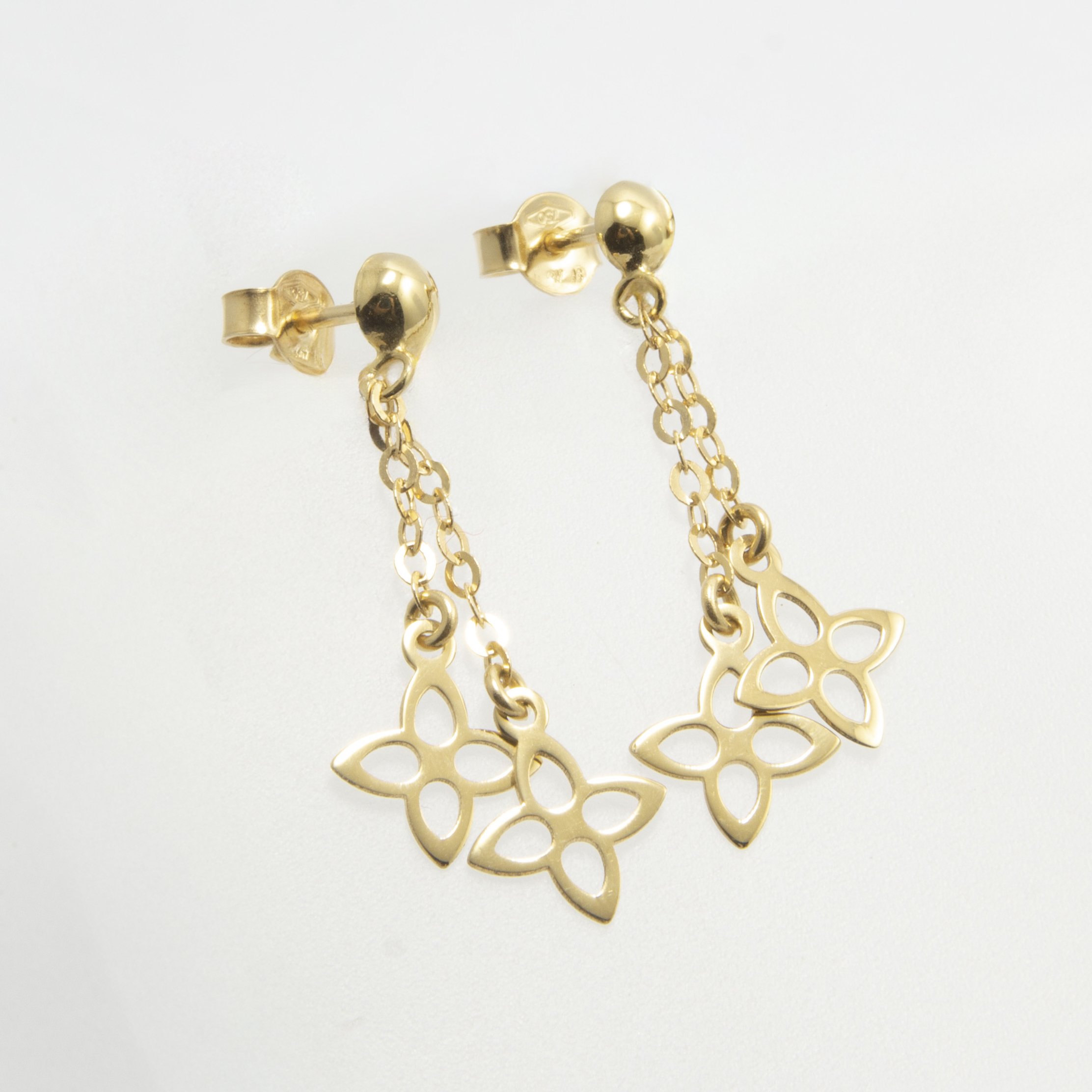 Orecchini in Oro18kt Doopia Catena