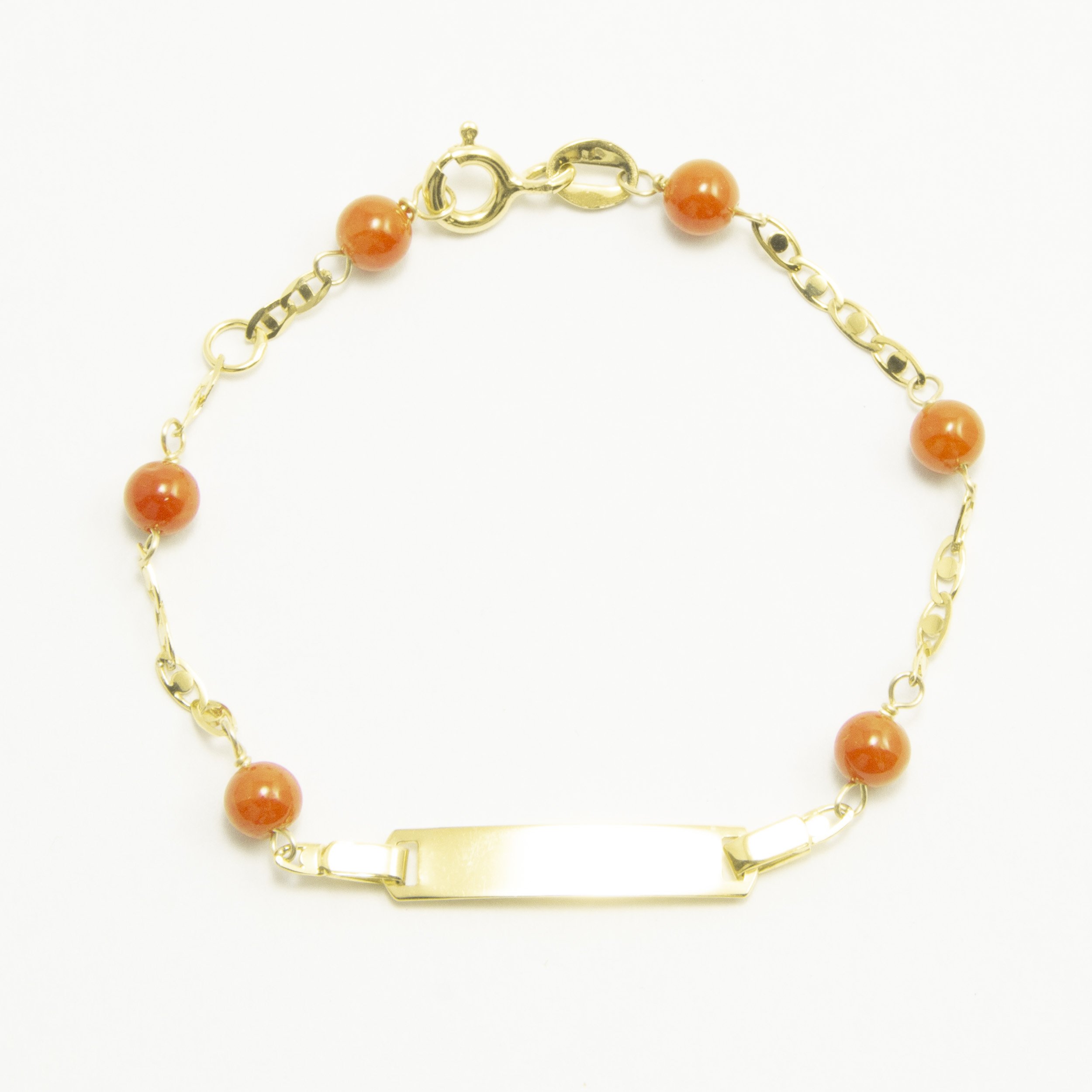 Bracciale Bimbo in Oro 9 kt e Corallo