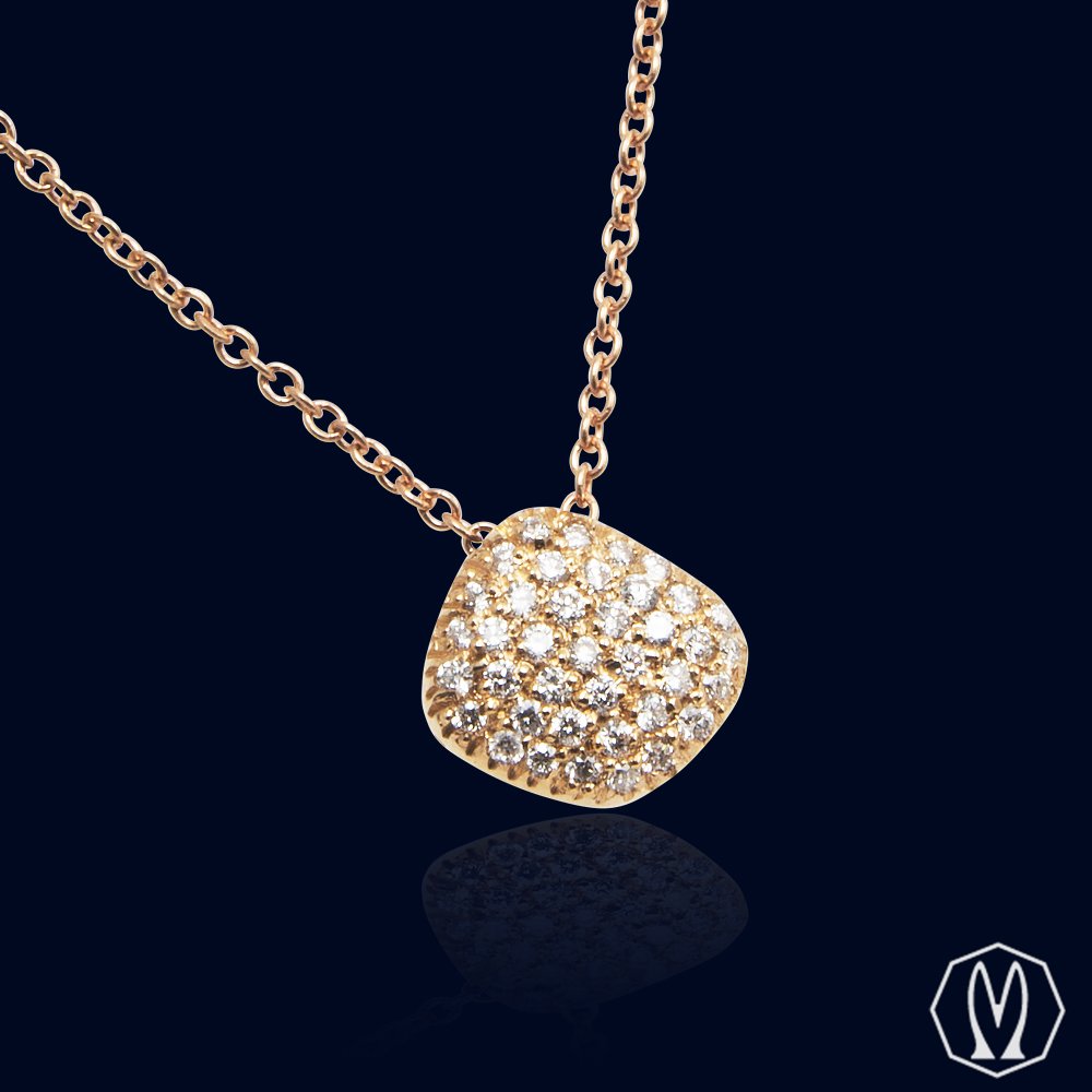 Girocollo Pepita in Diamanti e Oro18kt