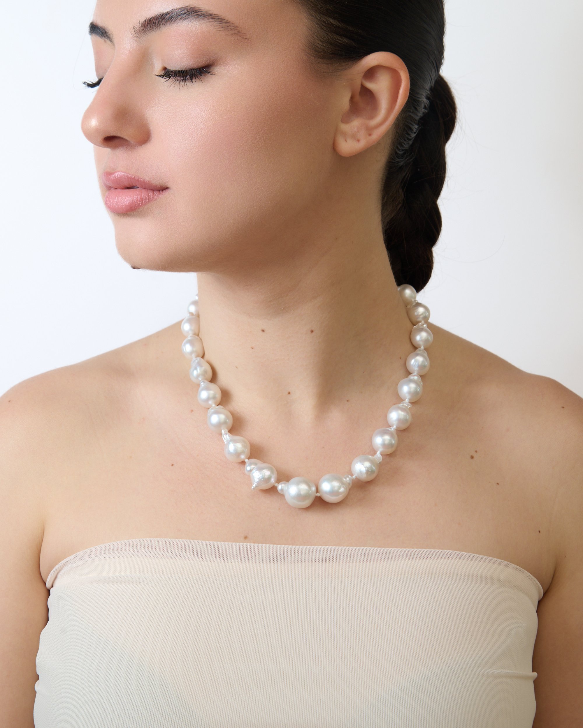 Collana In Perle South Sea e Oro 18 kt