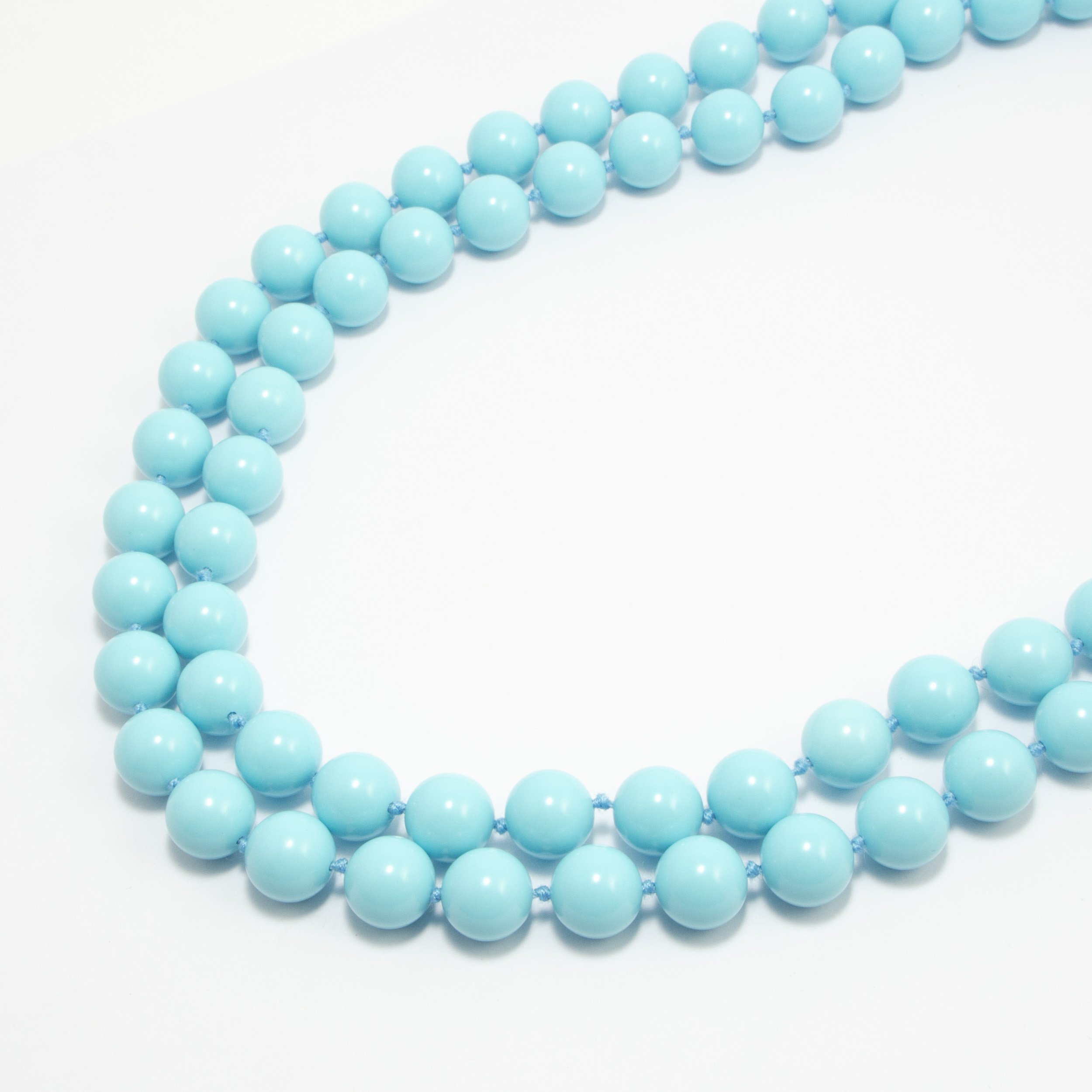 Collana 2 Fili di Turchese e Argento 925‰
