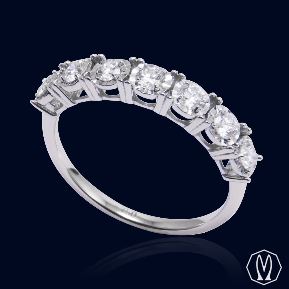 Riviera Dischi di Luce a 7 Diamanti Oro18kt