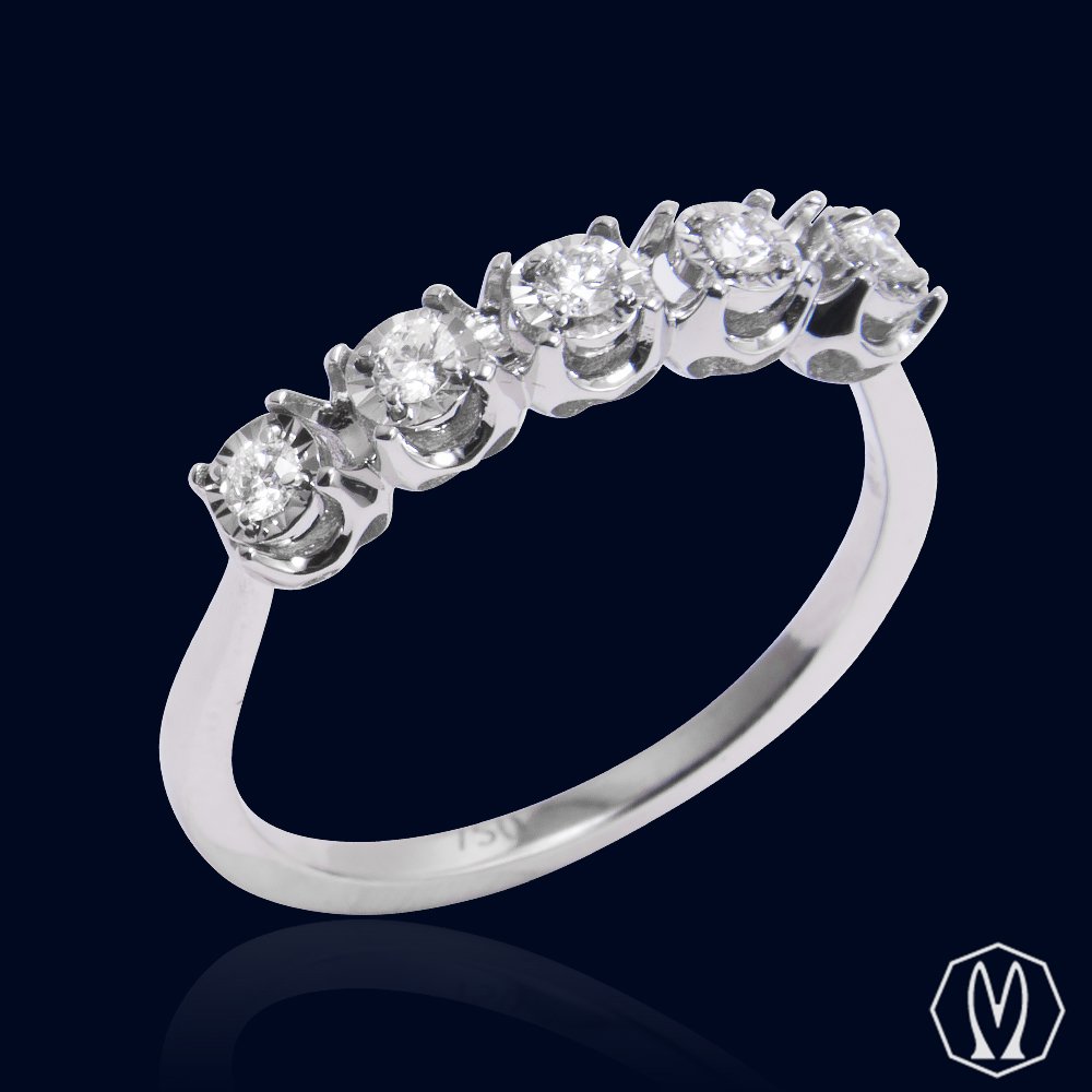 Riviera 5 Diamanti Oro18kt