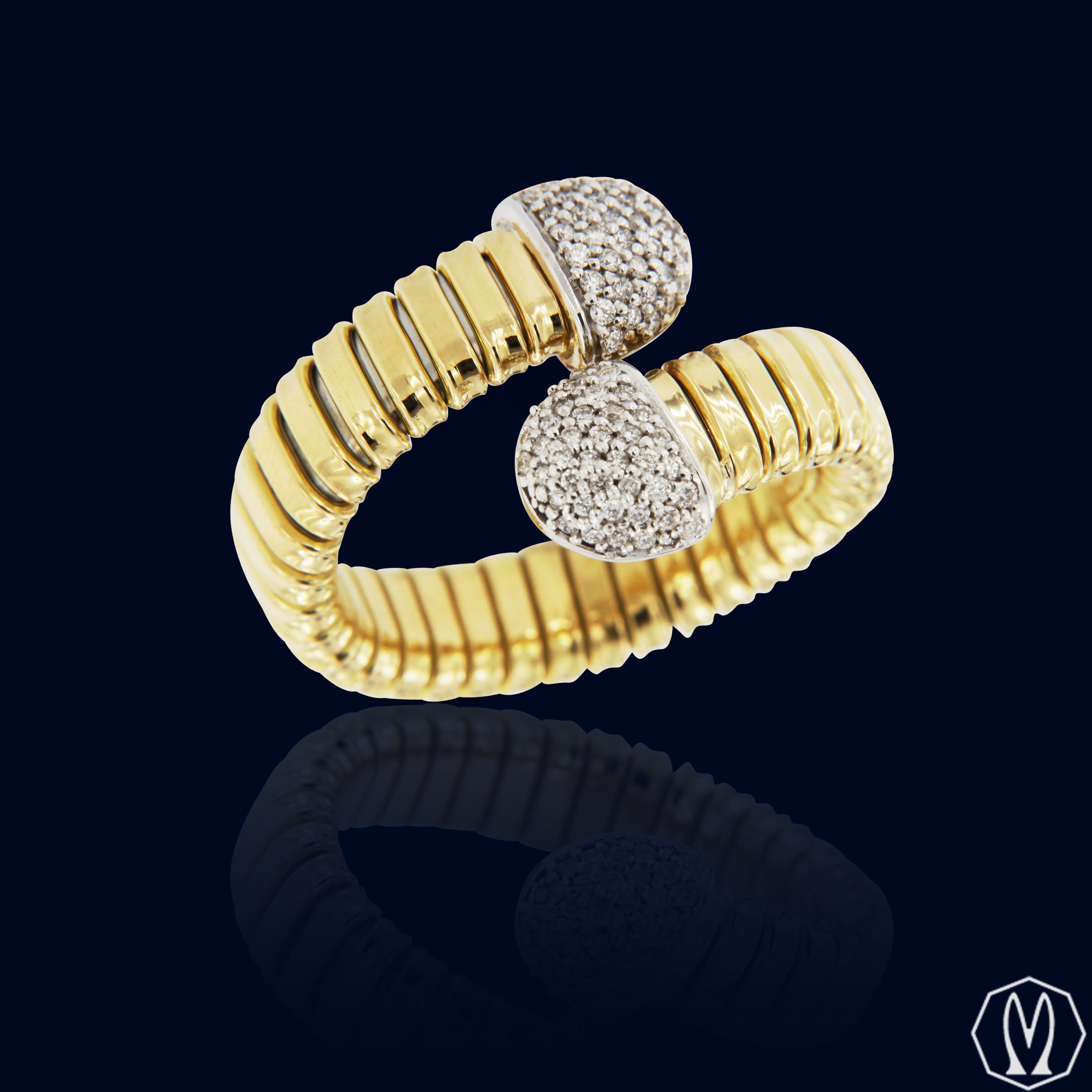 Serpe in Oro 18kt e Diamanti
