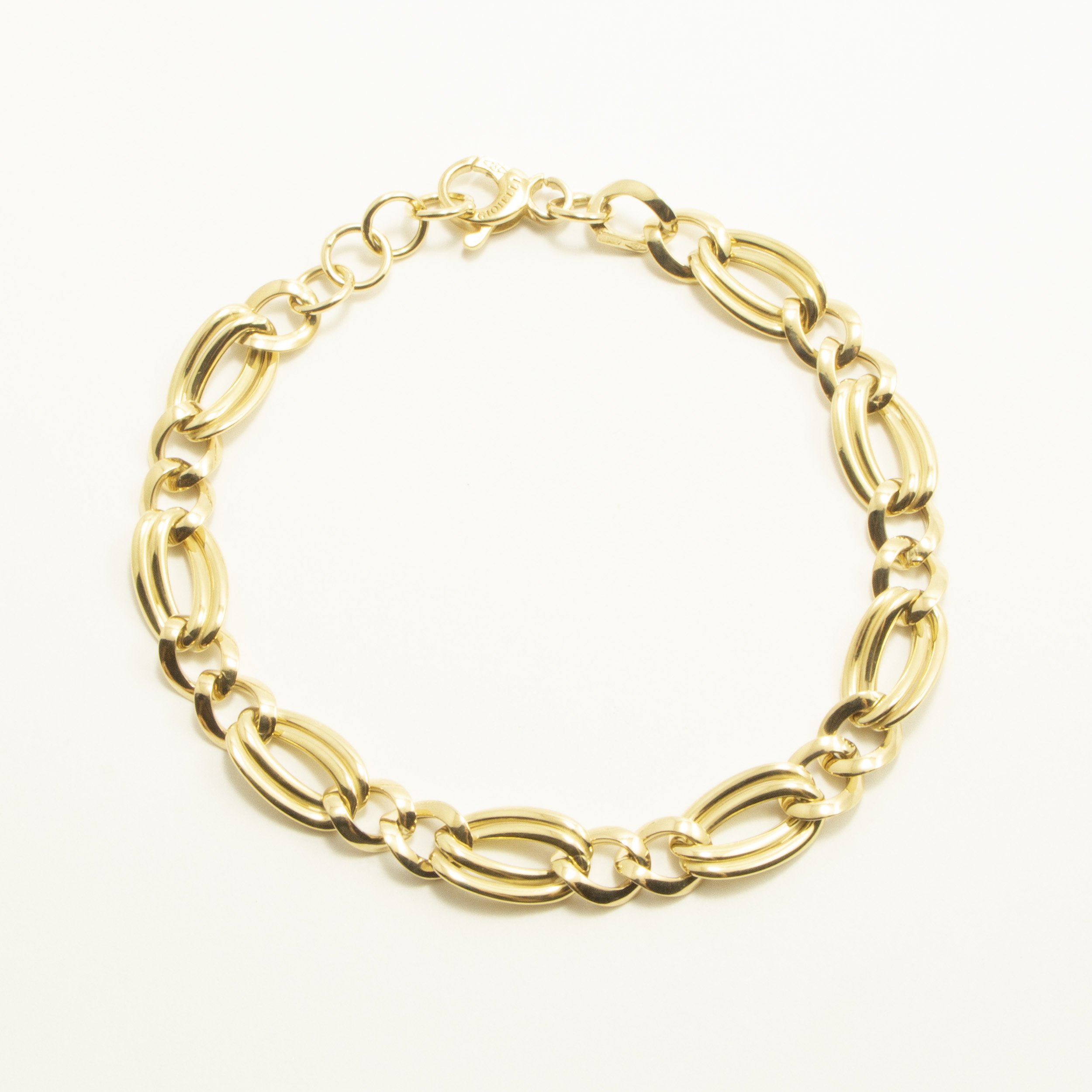 Bracciale Anello Doppio Oro18Kt