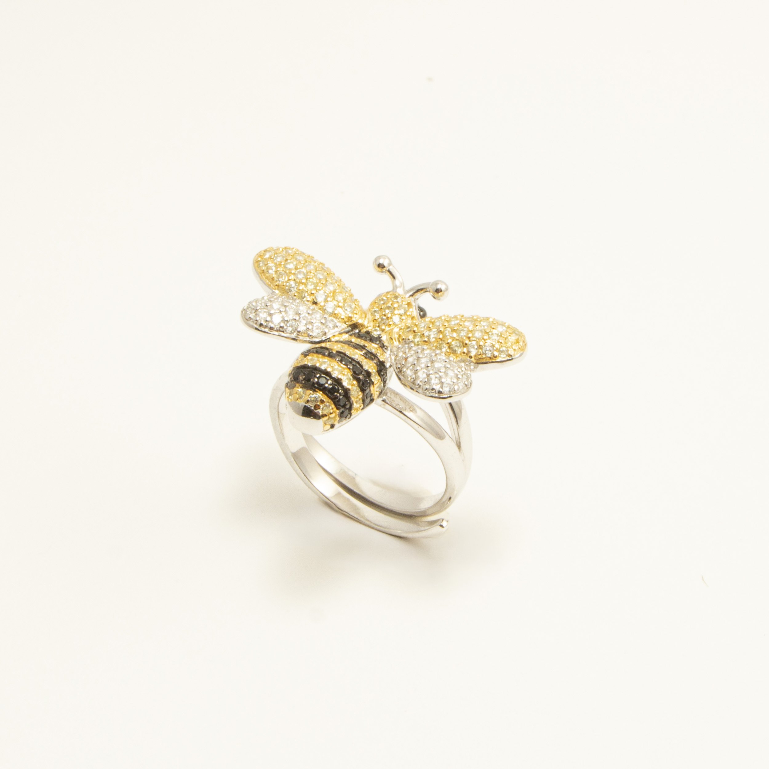 Anello Ape Argento 925‰ e Zirconi