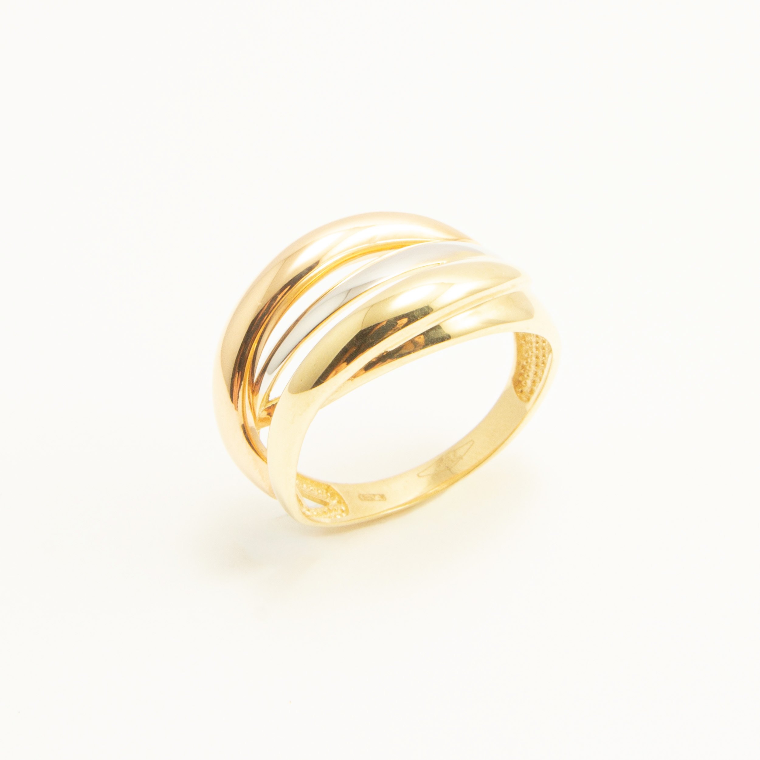 Anello in Oro 18kt Fasce 3 Colori