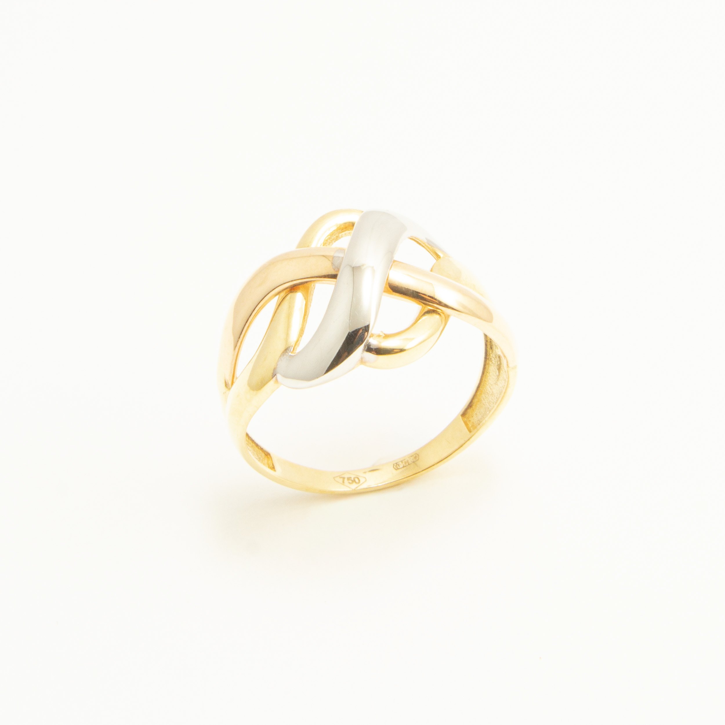 Anello Intreccio in Oro 18kt 3 Colori