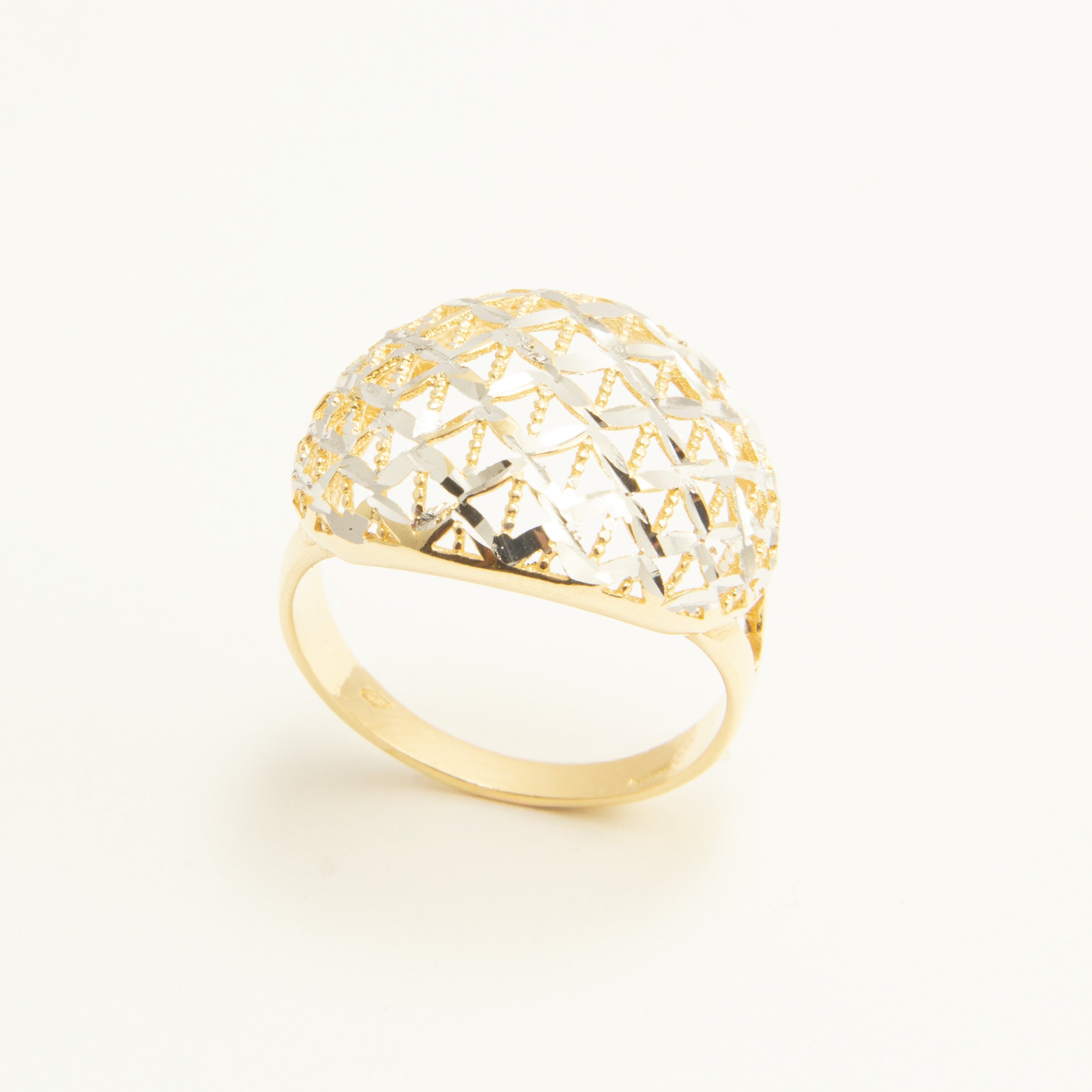Anello Cupola in Oro 18kt Traforato