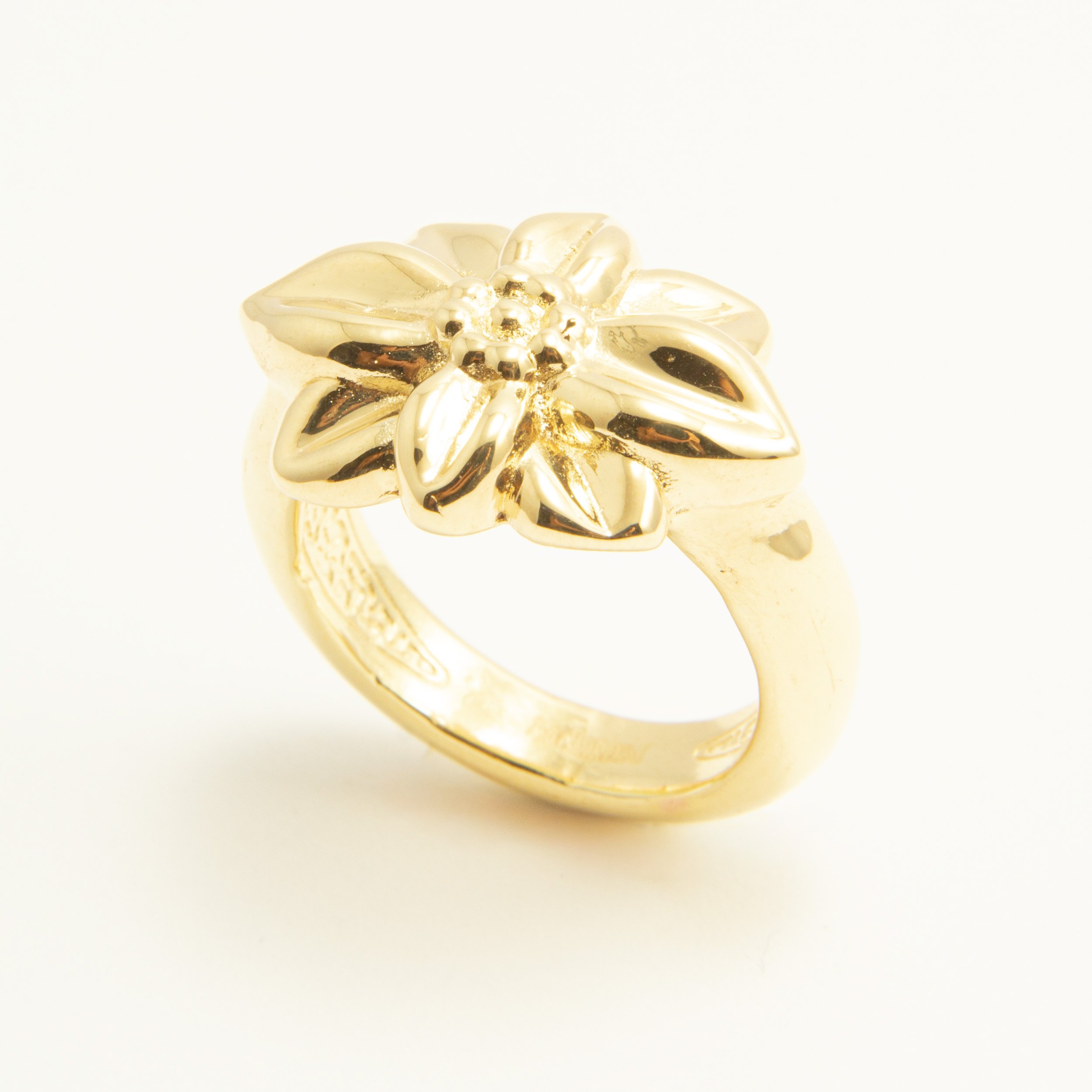 Anello Fiore in Oro 18kt Lavorazione Esclusiva