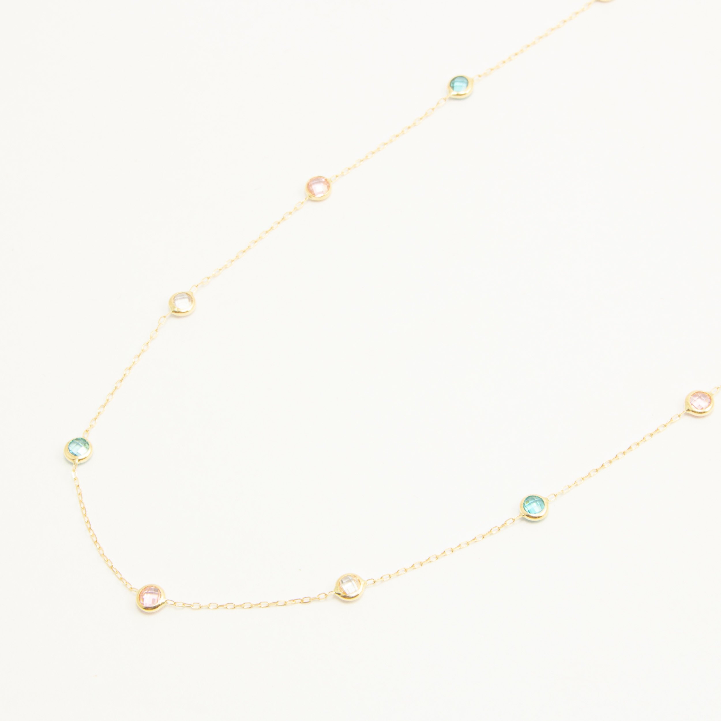 Girocollo Arcobaleno In Oro 18kt
