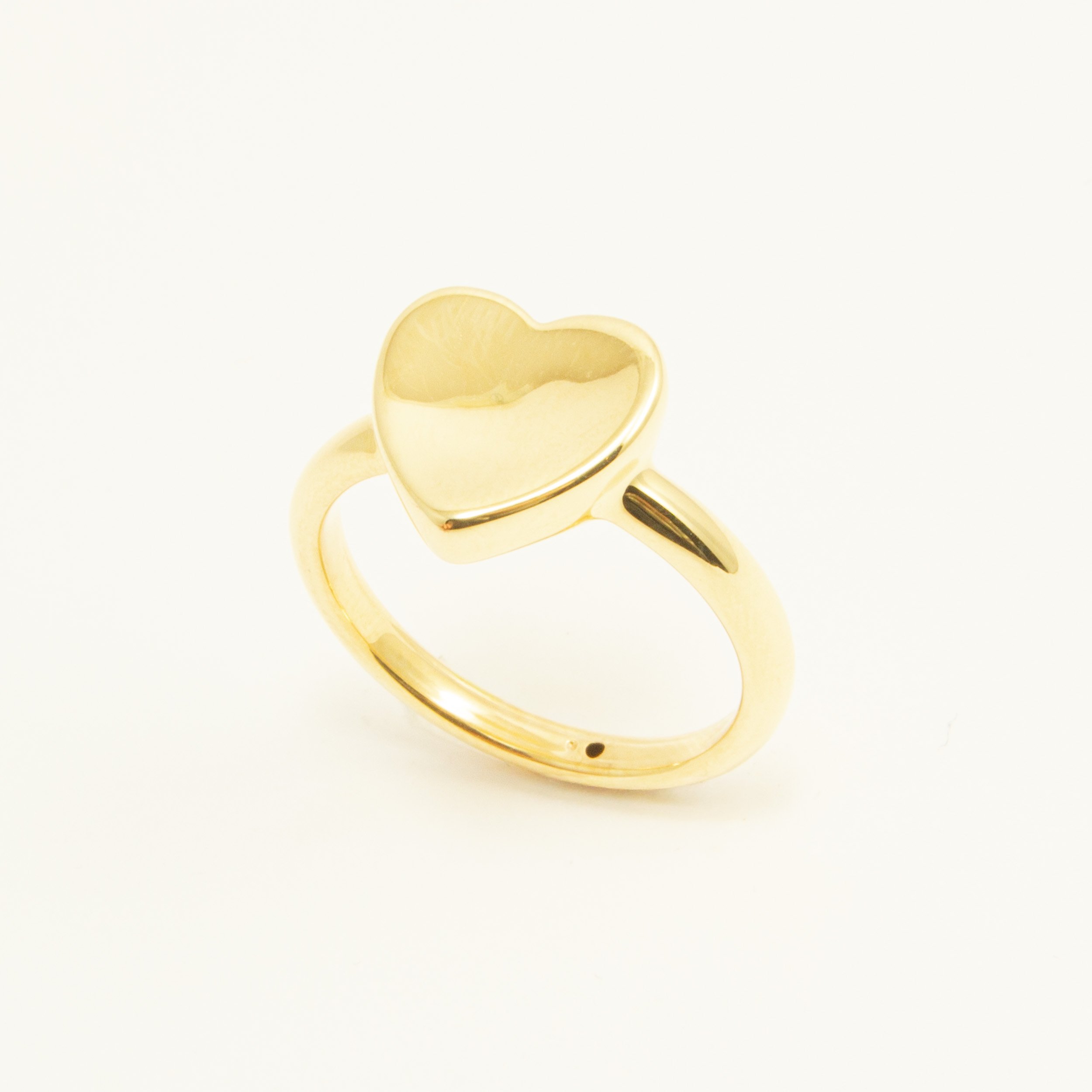 Anello Cuore Incavato in Oro 18kt